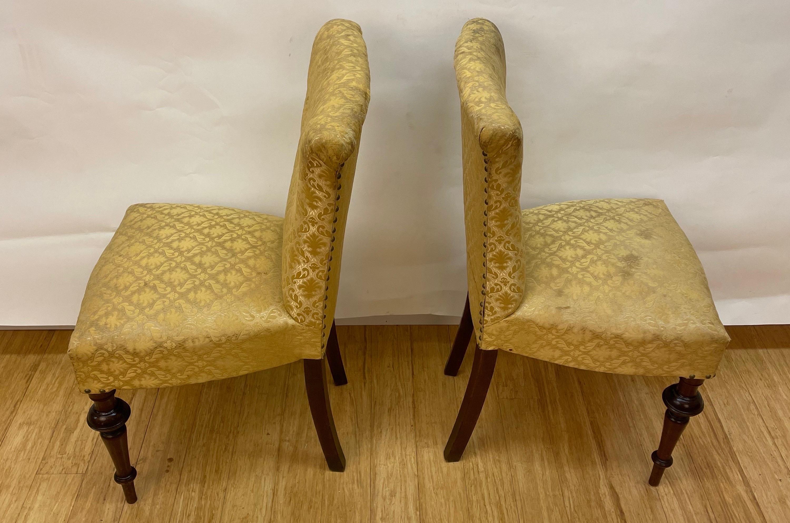 Hand-Crafted Pair of Renaissance Revival Sidechairs