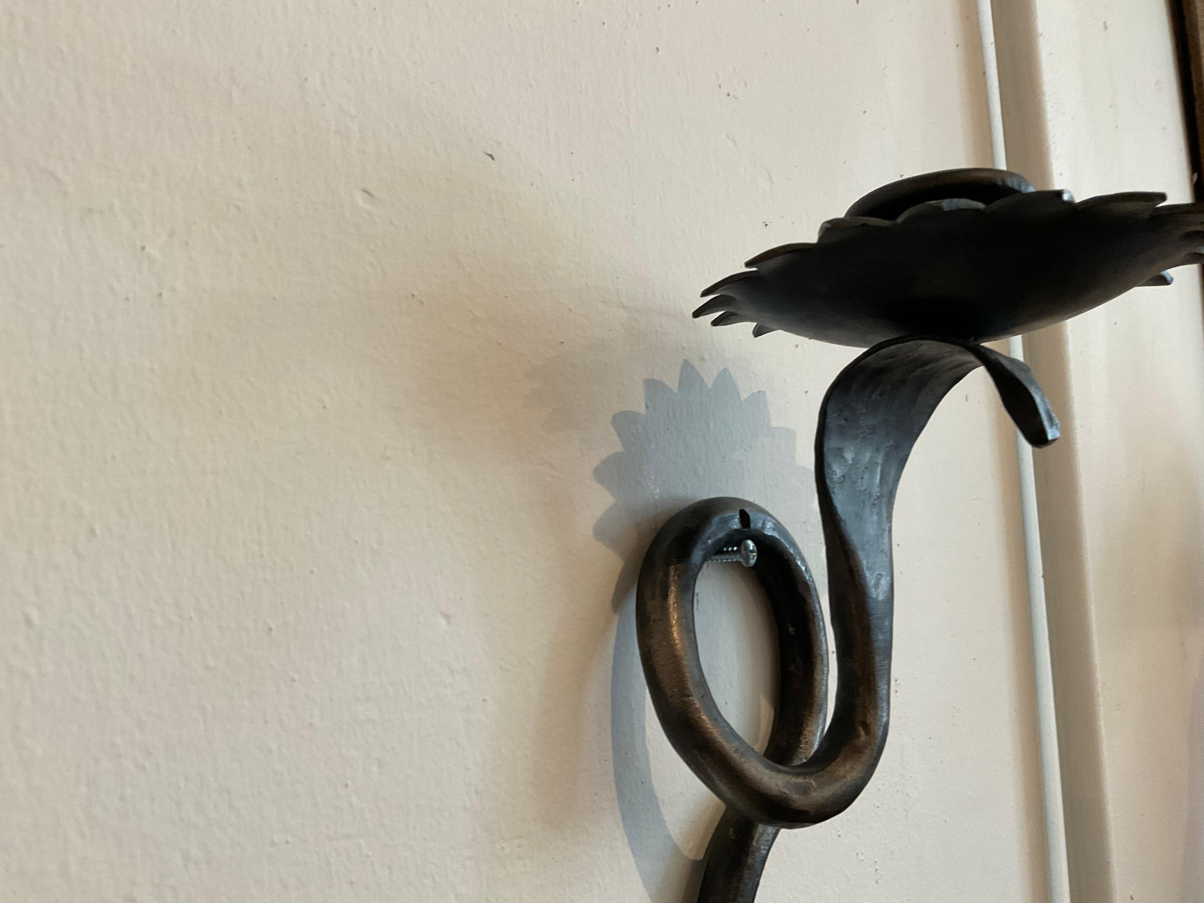 Reproducción única de la Lámpara Serpiente en acabado de hierro forjado gunmetal Hierro en venta
