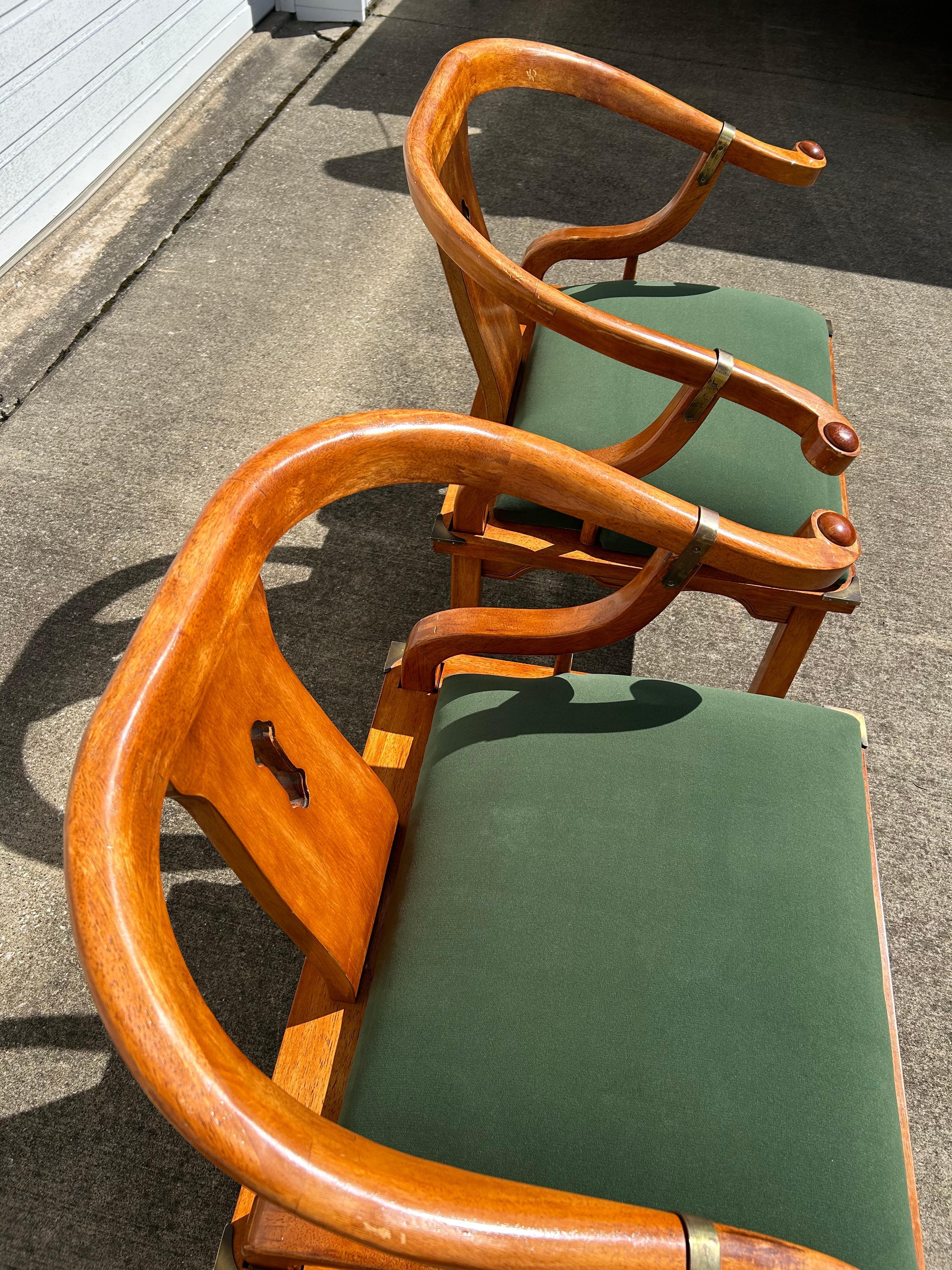 A Pair of Reupholstered James Mont Style Ming Chinoiserie Side Chairs 4