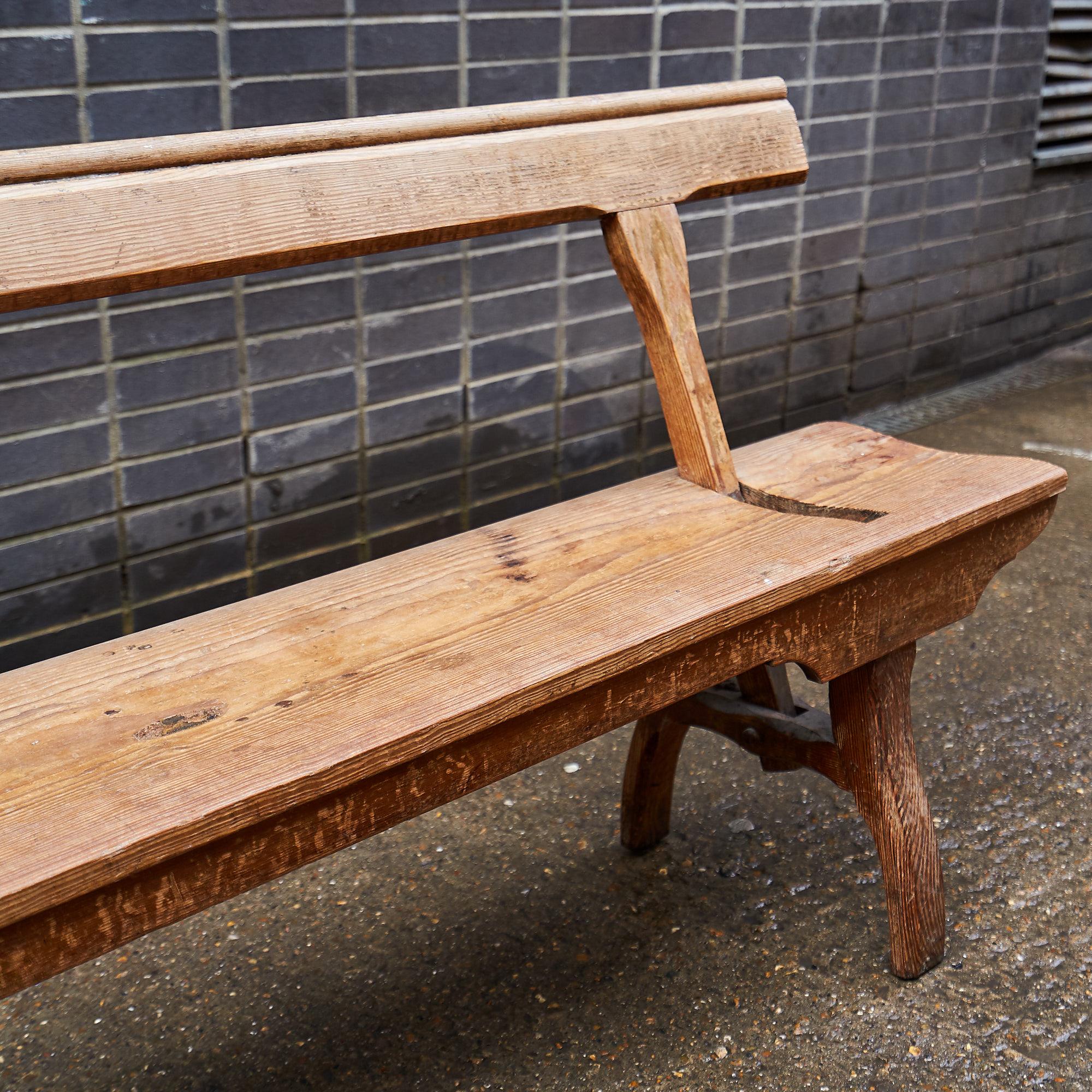 Pine Pair of Reversible Railway Station Benches