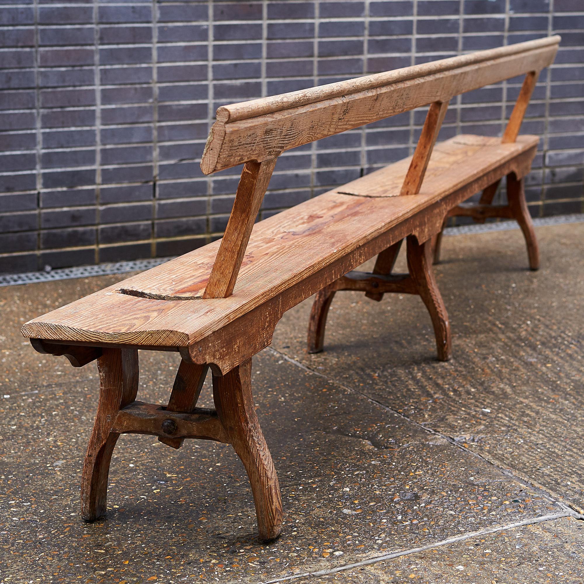 Pair of Reversible Railway Station Benches 1