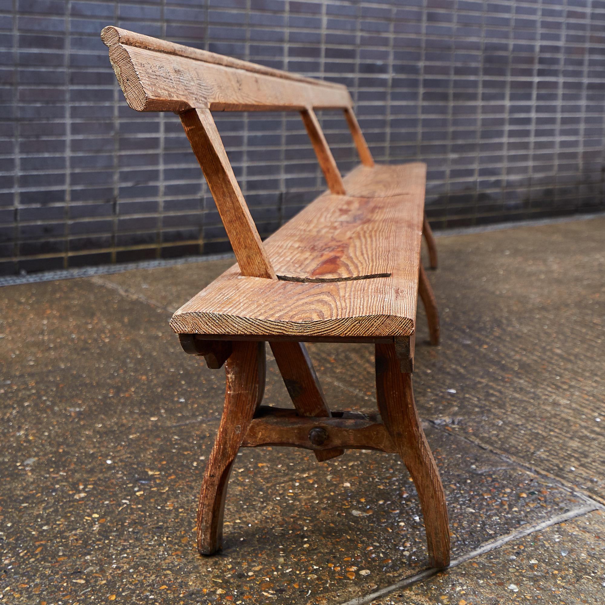 Country Pair of Reversible Railway Station Benches