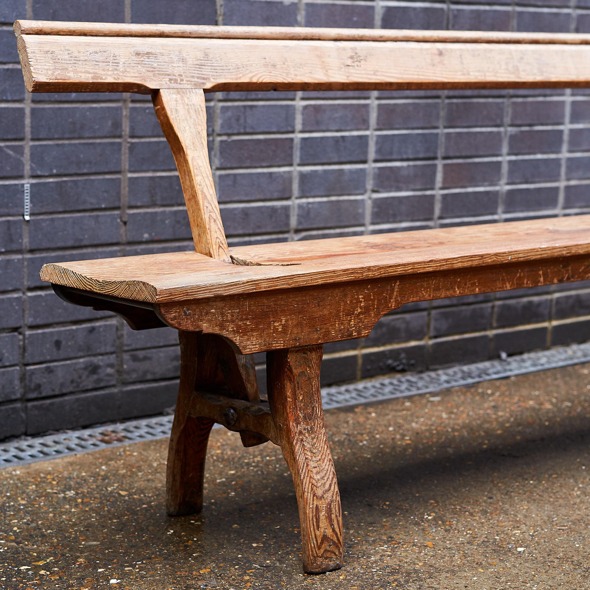 20th Century Pair of Reversible Railway Station Benches