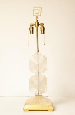 Pair of Rock Crystal Table Lamps
