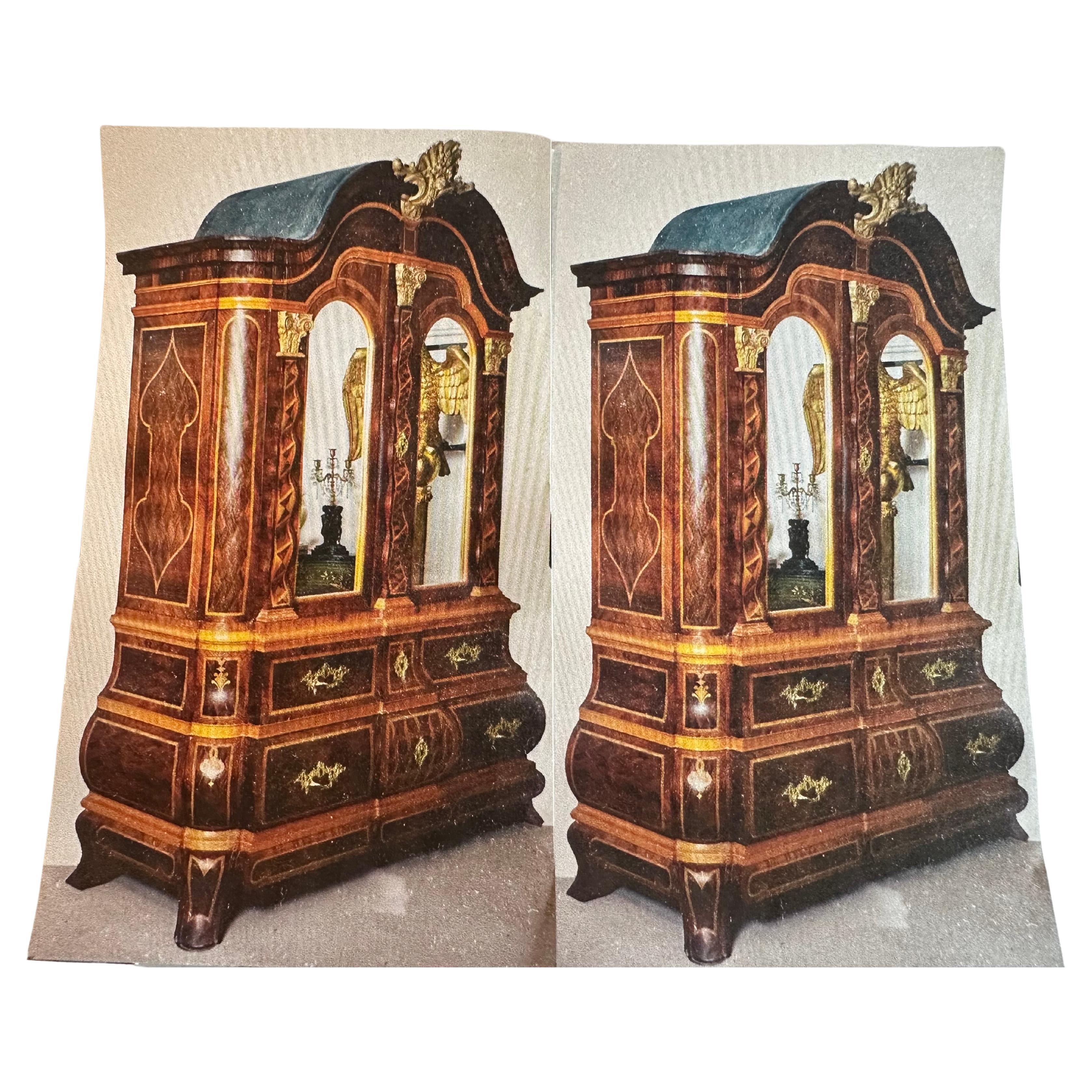 A pair! of rococo style cabinets. For Sale