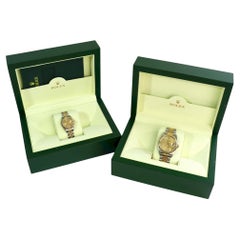 A Pair of Rolex 18K Gold Oyster Perpetual Datejust Gent's & Ladies Watch