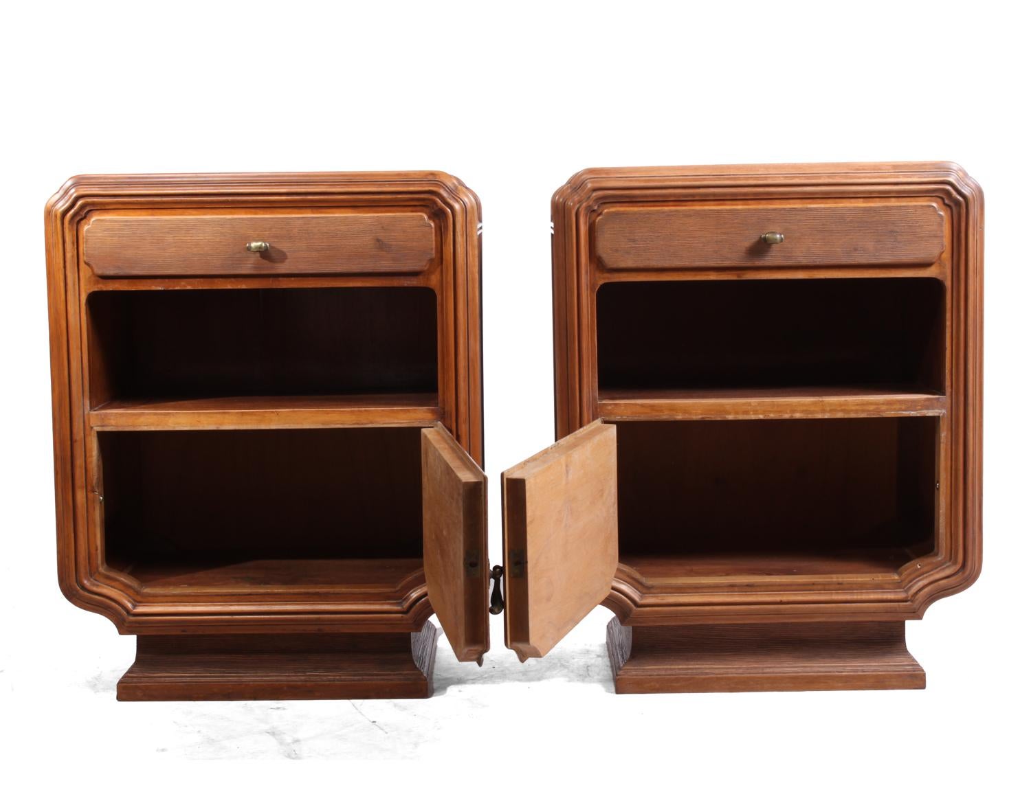 Pair of Rustic Italian Bedside Cabinets, circa 1920 5