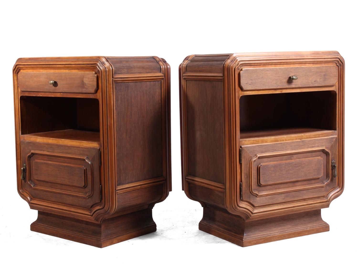 Pair of Rustic Italian Bedside Cabinets, circa 1920 4