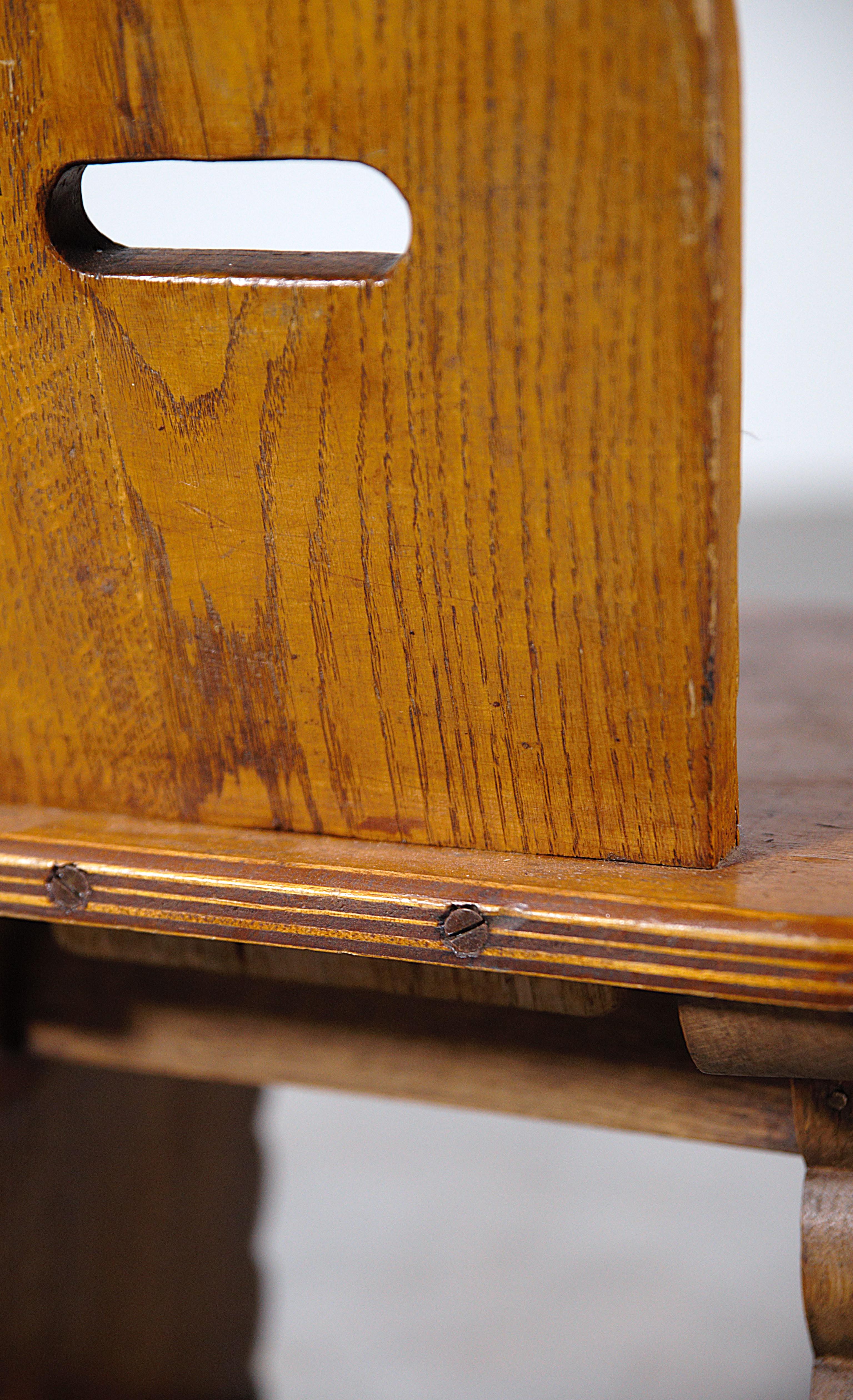 A Pair of Rustic Stools from French Mountains 1970s For Sale 4