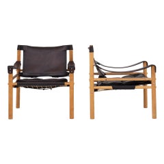 Vintage Pair of Safari Chairs by Arne Norell