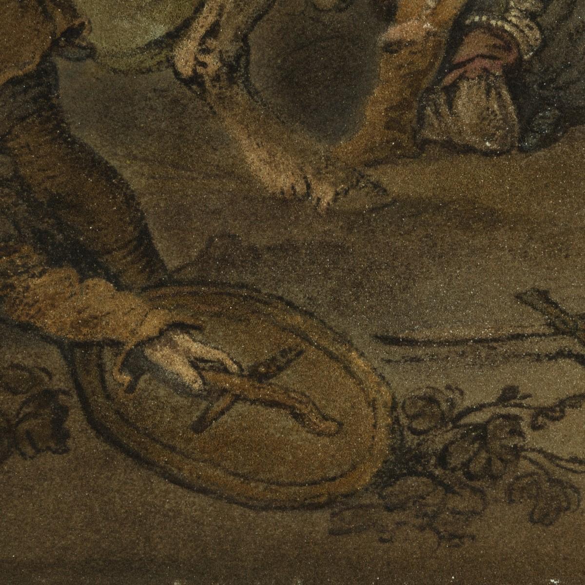 Paire de tableaux en sable de Benjamin Zobel d'après des peintures de Loutherbourg en vente 4