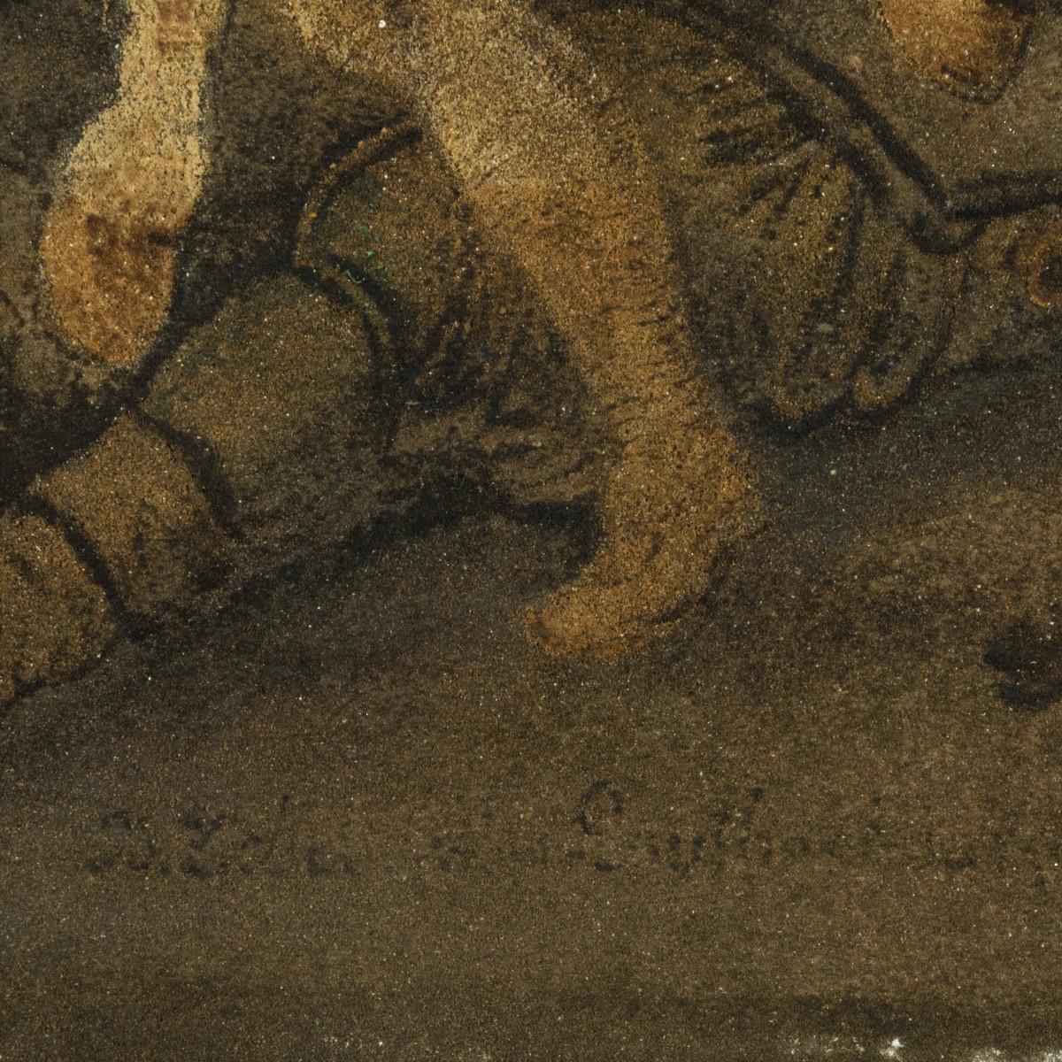 Paire de tableaux en sable de Benjamin Zobel d'après des peintures de Loutherbourg en vente 5