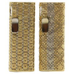 Ein Paar Sarome 18K Gold Feuerzeuge