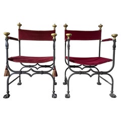 A Pair of Savonarola Chairs