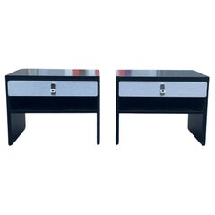 Vintage  A pair of Scandinavian 'Avanti' night stands from DUX by Antonio Gioia. 1980´s
