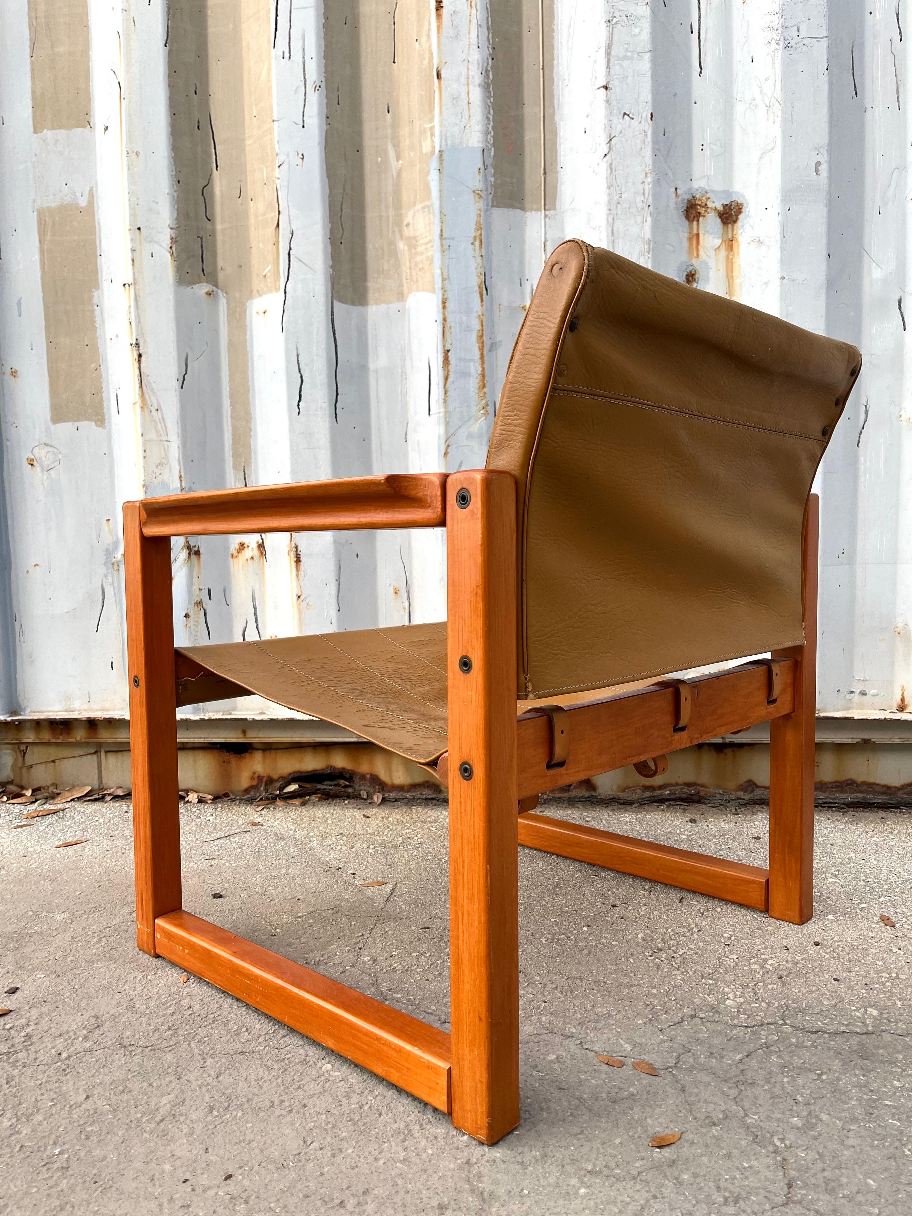 A Pair of Scandinavian Modern Safari Chairs by Karin Möbring for Ikea, C 1970s For Sale 9