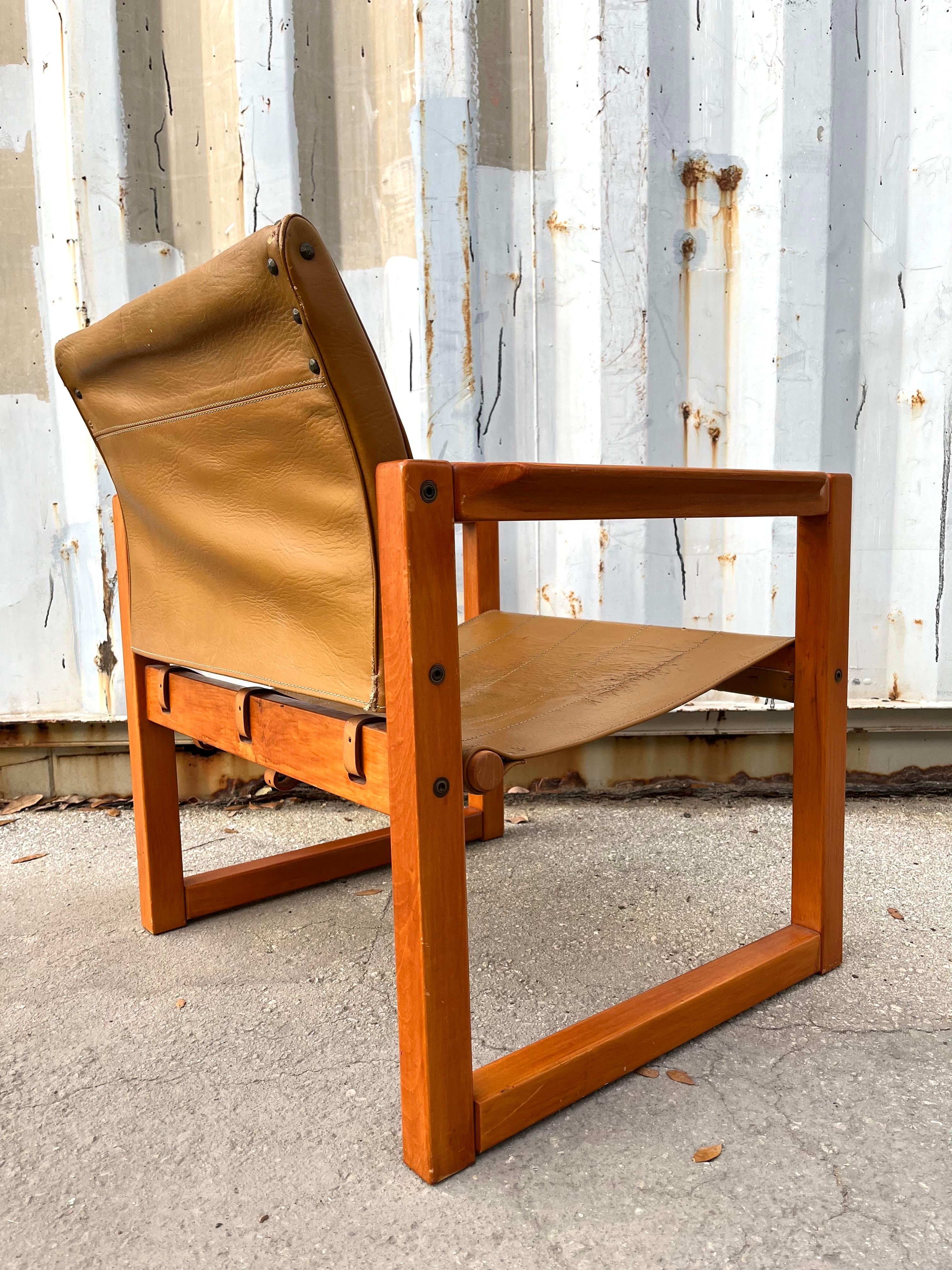 A Pair of Scandinavian Modern Safari Chairs by Karin Möbring for Ikea, C 1970s For Sale 10