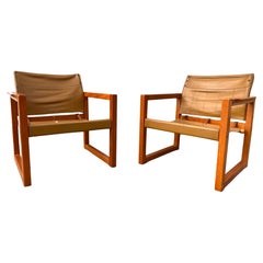 A Pair of Scandinavian Modern Safari Chairs by Karin Möbring for Ikea, C 1970s