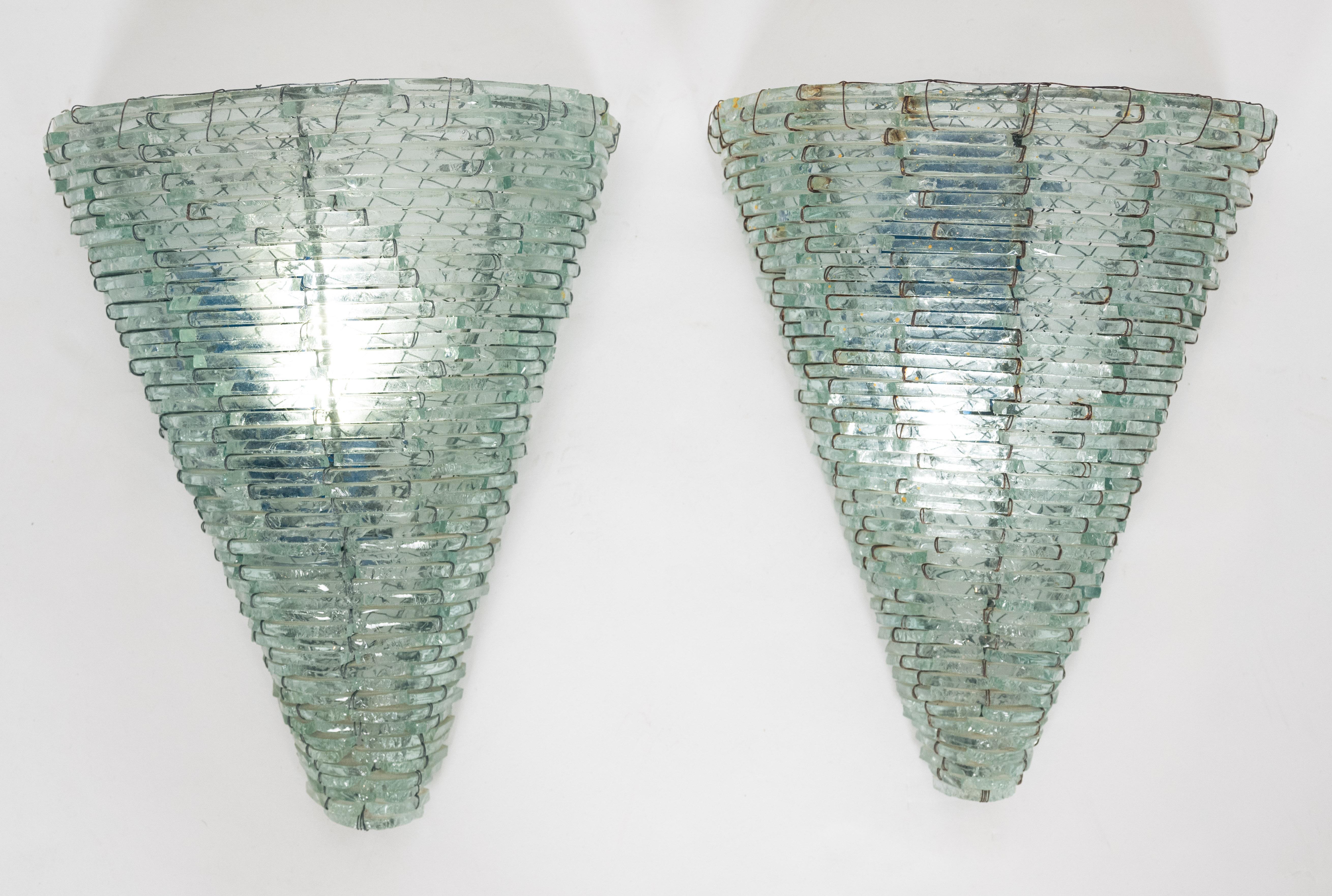 20th Century A Pair of Sconces Attributed to Danny Lane For Sale