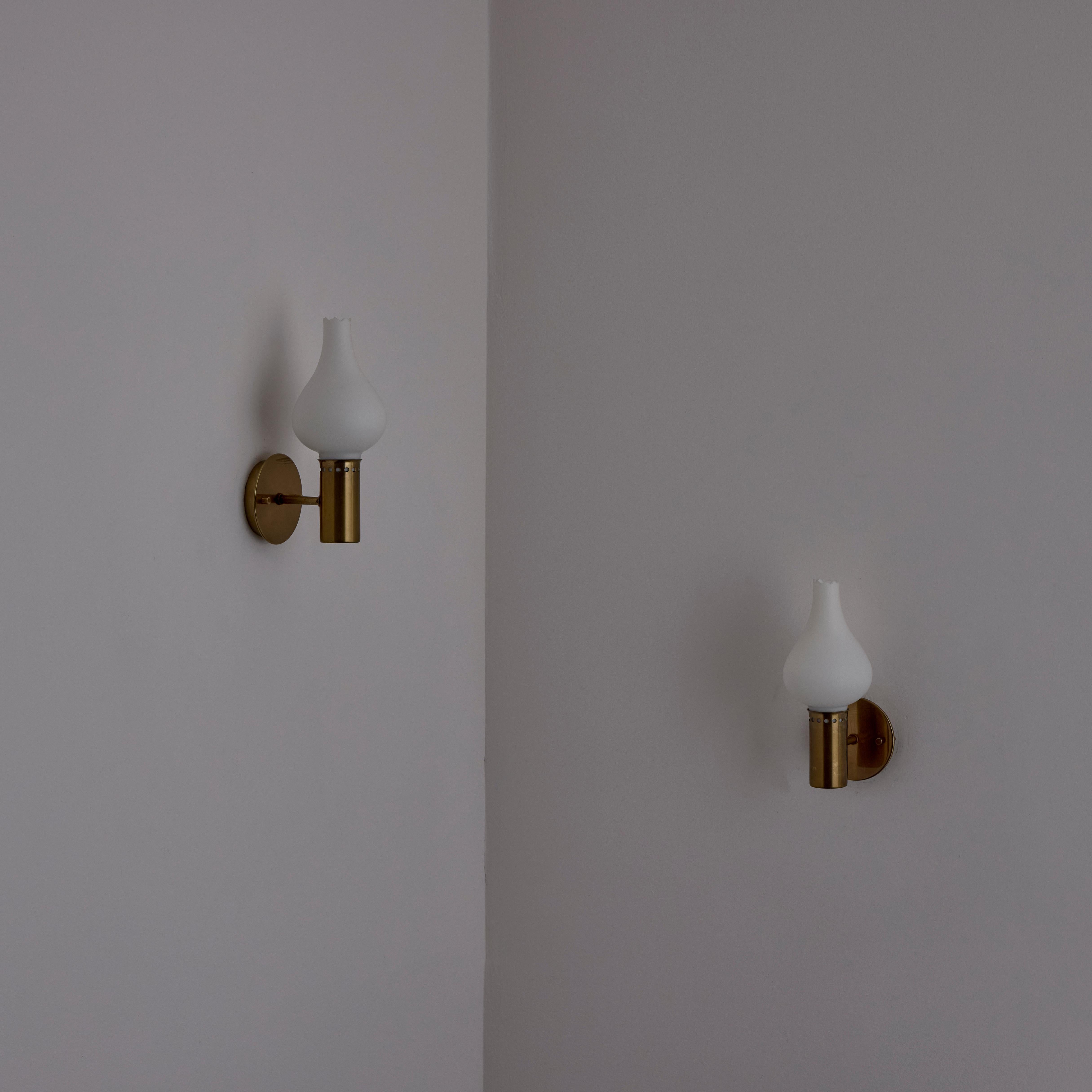 A Pair of Sconces by Hans Agne Jakobsson for Markaryd For Sale 7