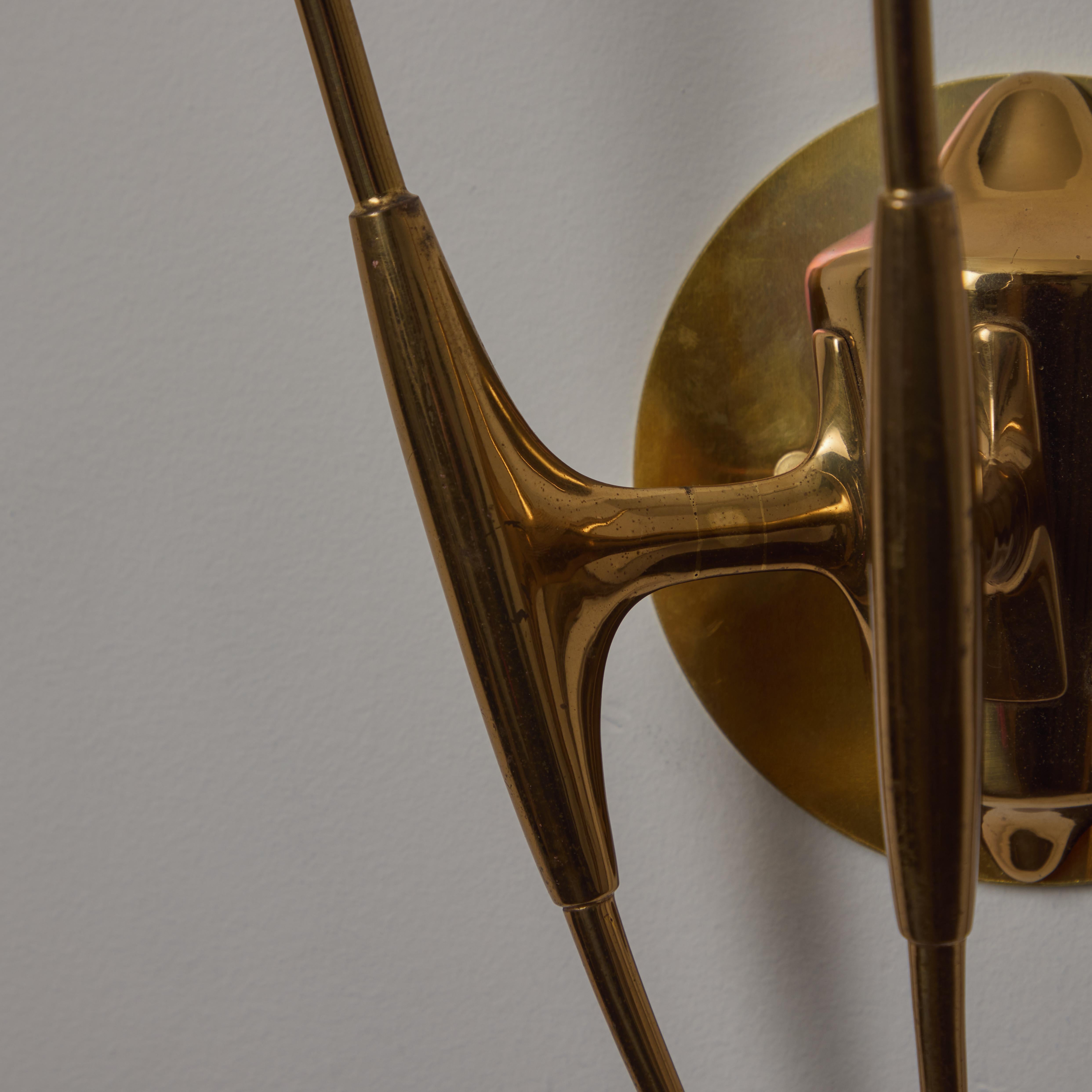 A Pair of Sconces by Oscar Torlasco For Sale 3