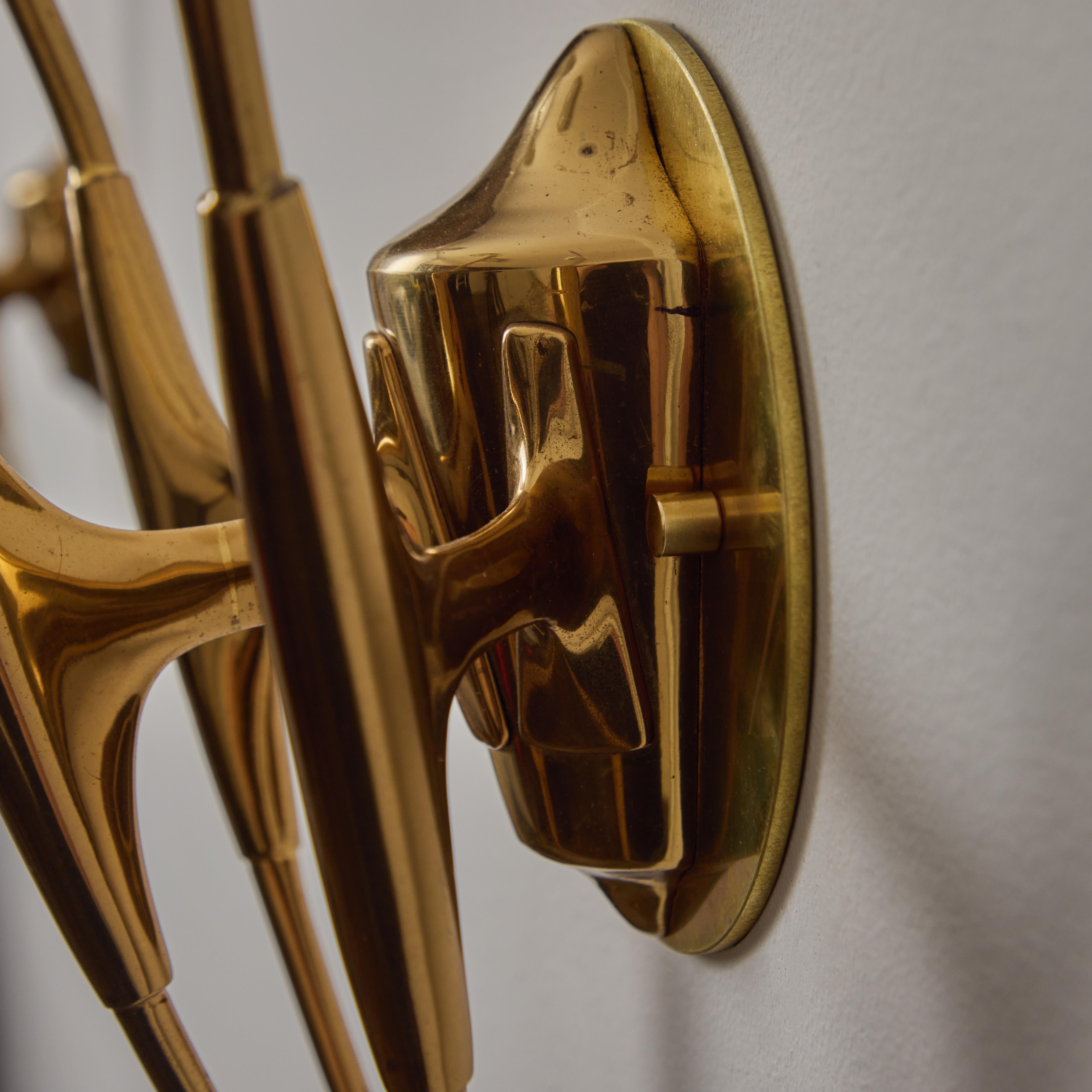 A Pair of Sconces by Oscar Torlasco For Sale 6