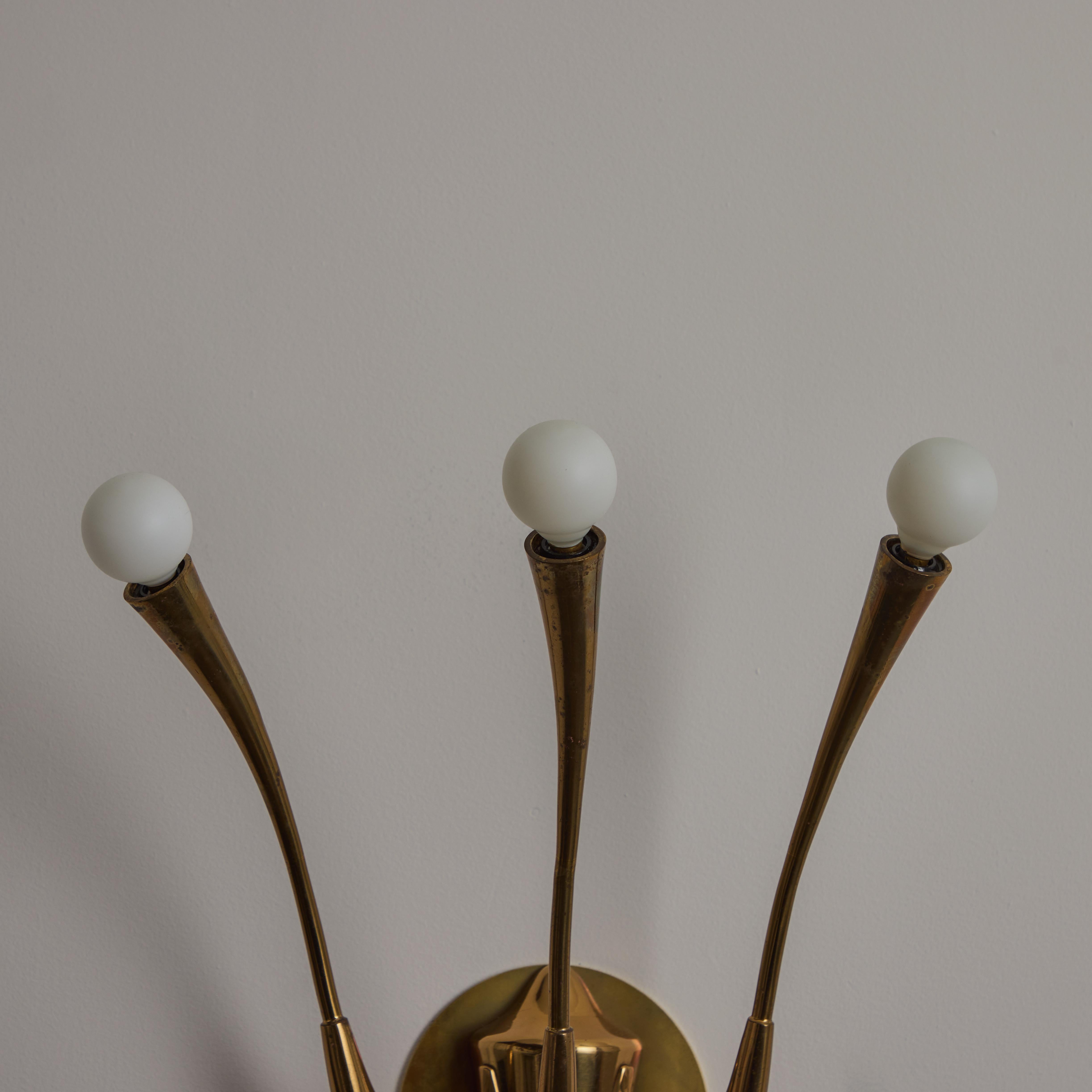 A Pair of Sconces by Oscar Torlasco For Sale 1