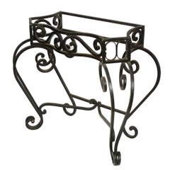 Pair of Scroll Iron Console Bases