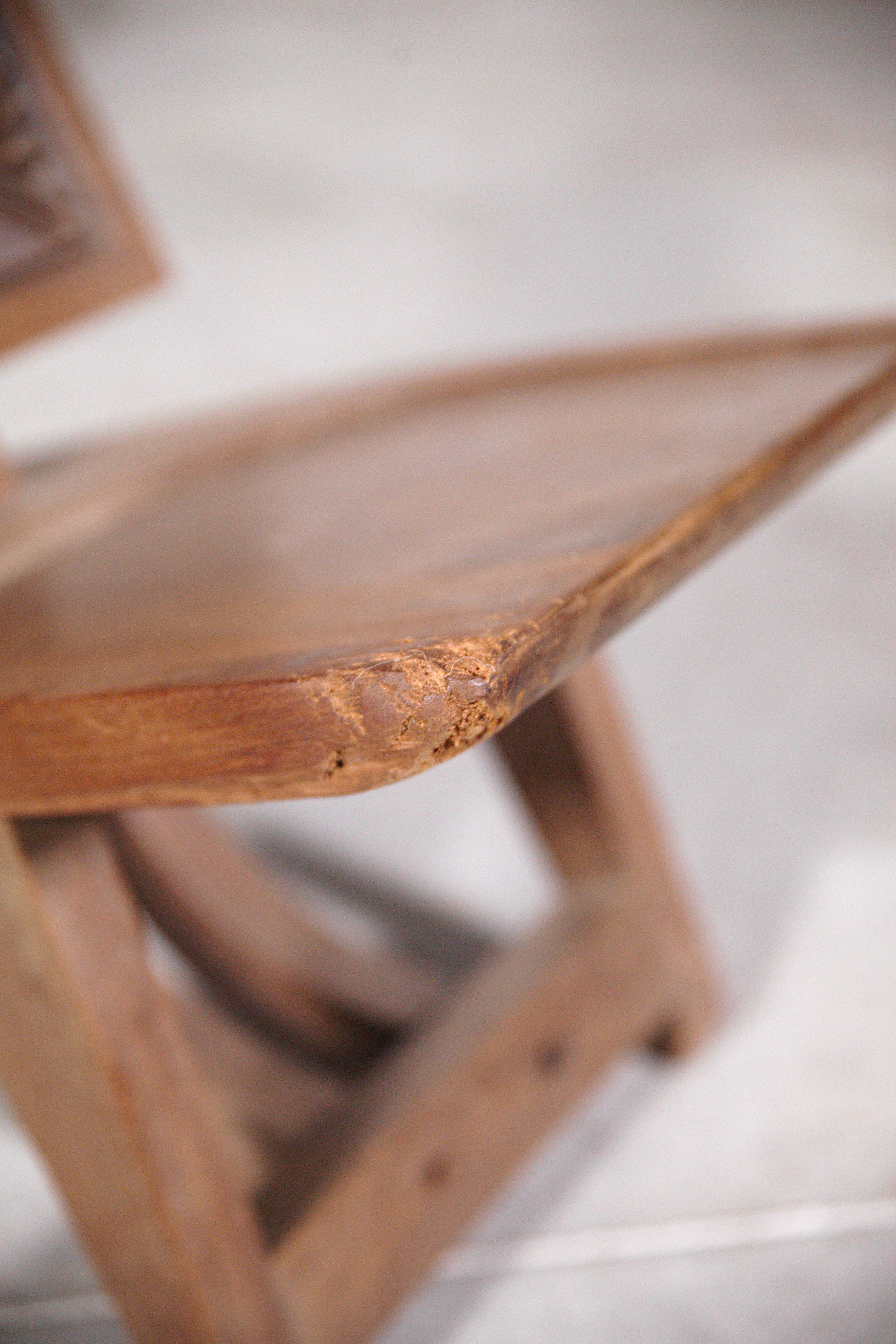 A Pair of Sculpted African Lounge Chairs Africa 1970s For Sale 8