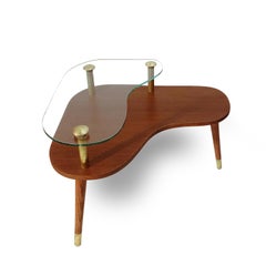 Pair of Sculptural Mid-Century Modern Side Tables, circa 1960