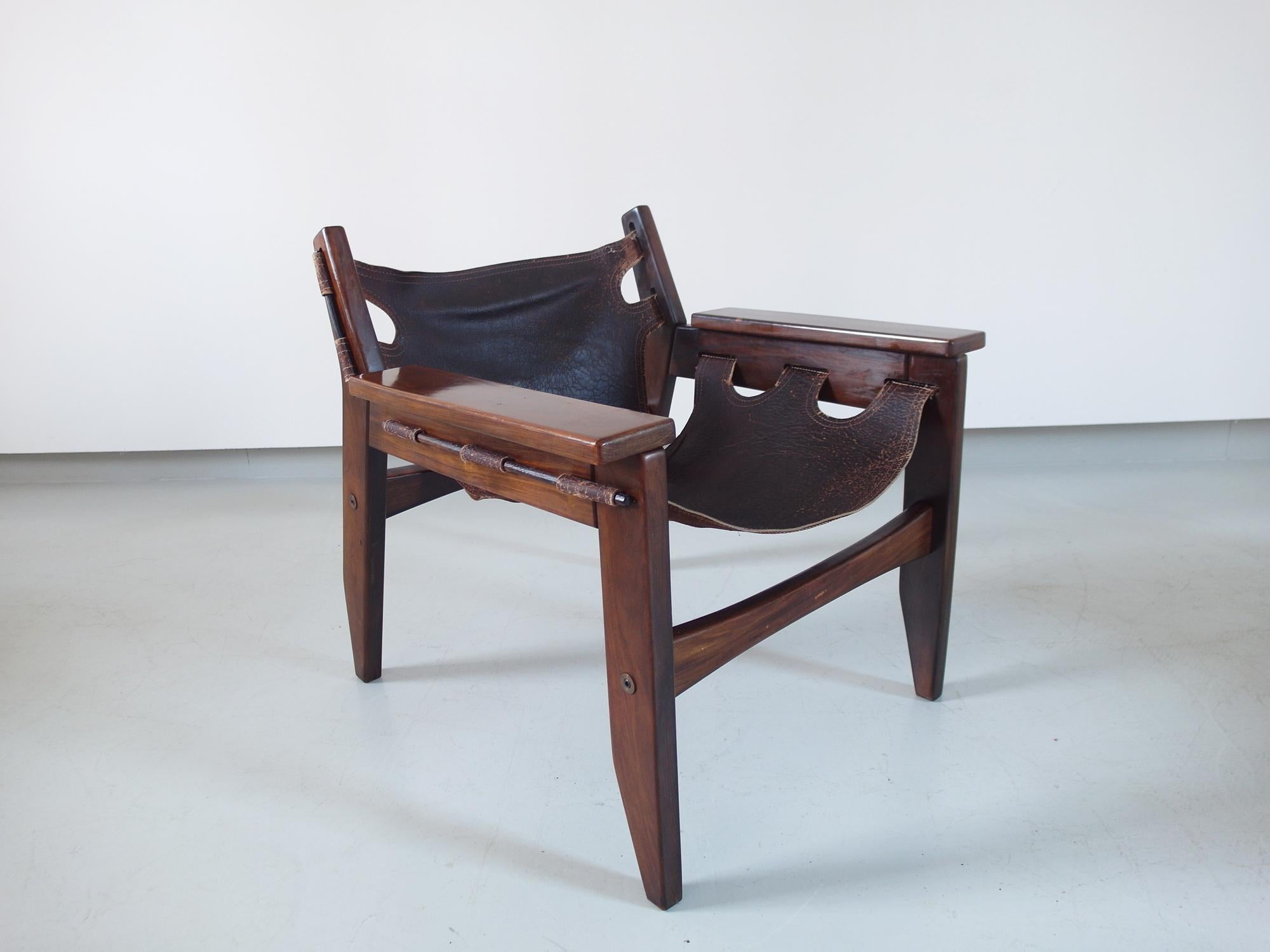 Pair of Sergio Rodrigues Kilin Lounge Chairs for Oca, Brazil, 1973 For Sale 3