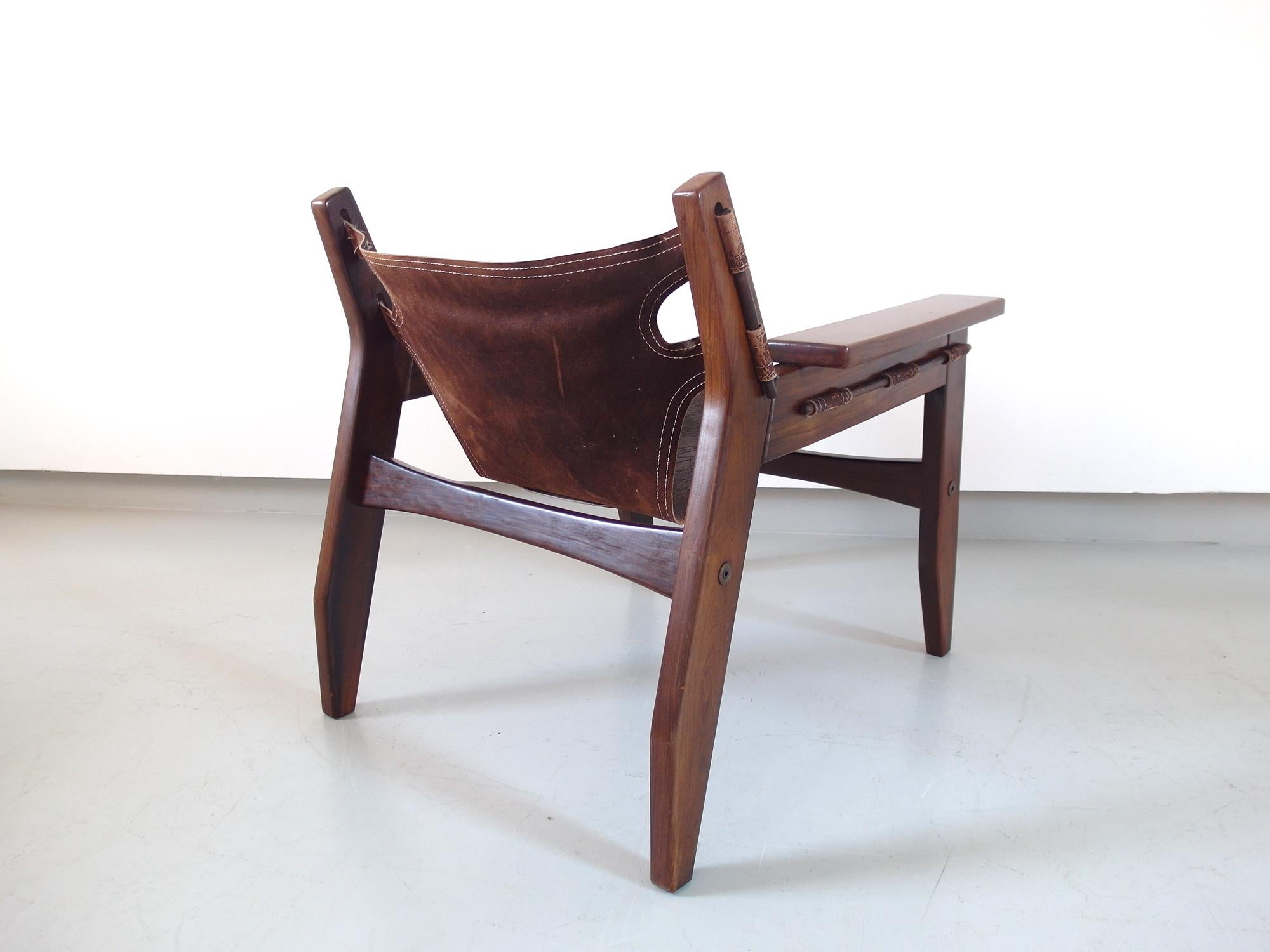 Pair of Sergio Rodrigues Kilin Lounge Chairs for Oca, Brazil, 1973 For Sale 7