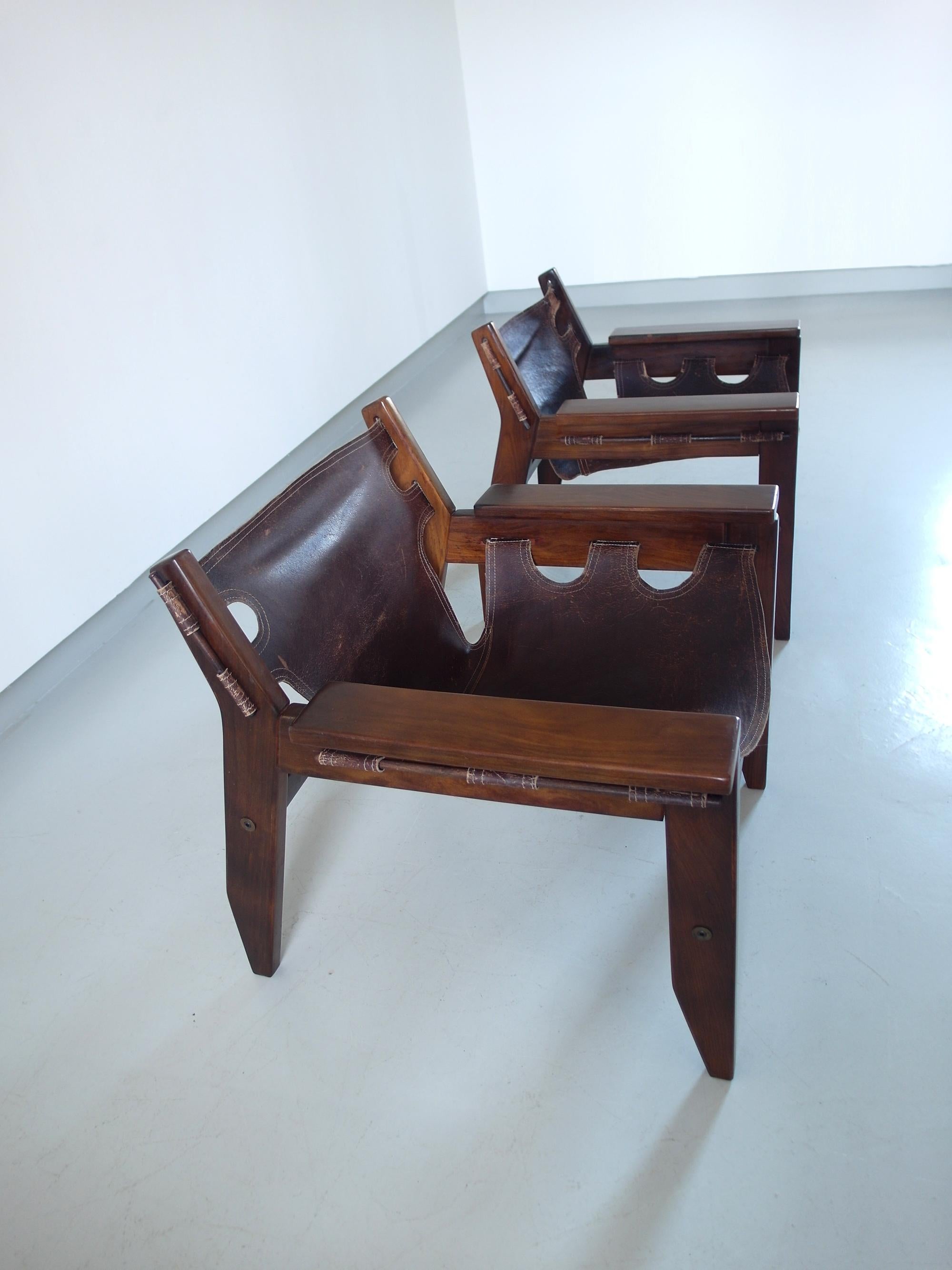 Pair of Sergio Rodrigues Kilin Lounge Chairs for Oca, Brazil, 1973 For Sale 10