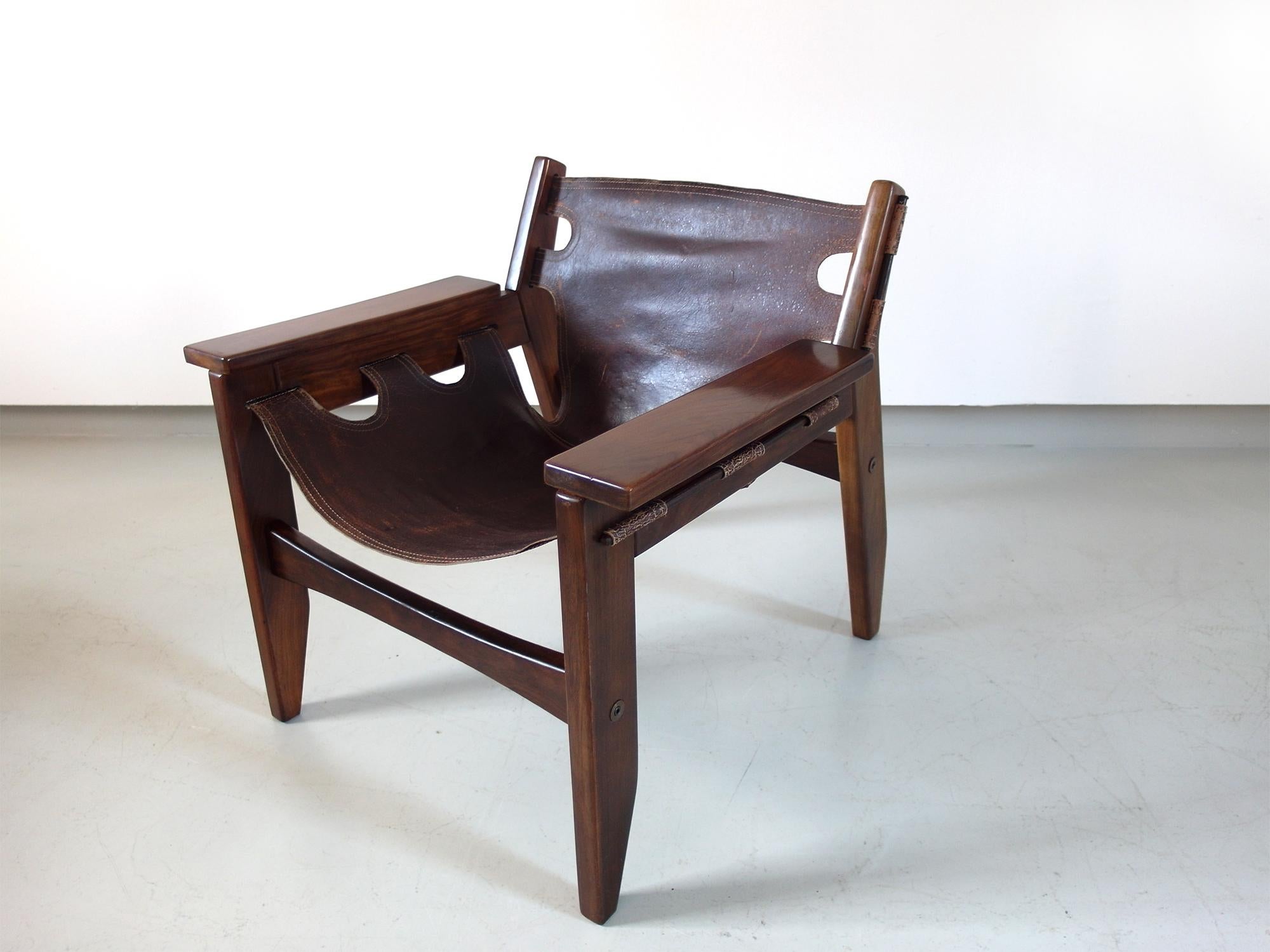 Pair of Sergio Rodrigues Kilin Lounge Chairs for Oca, Brazil, 1973 For Sale 2