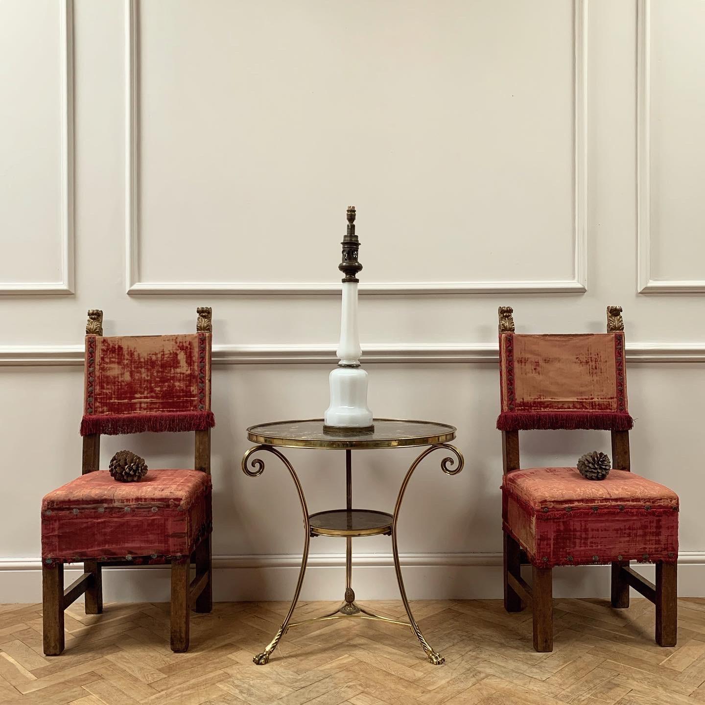 Renaissance Pair of Seventeenth Century Italian Chairs For Sale
