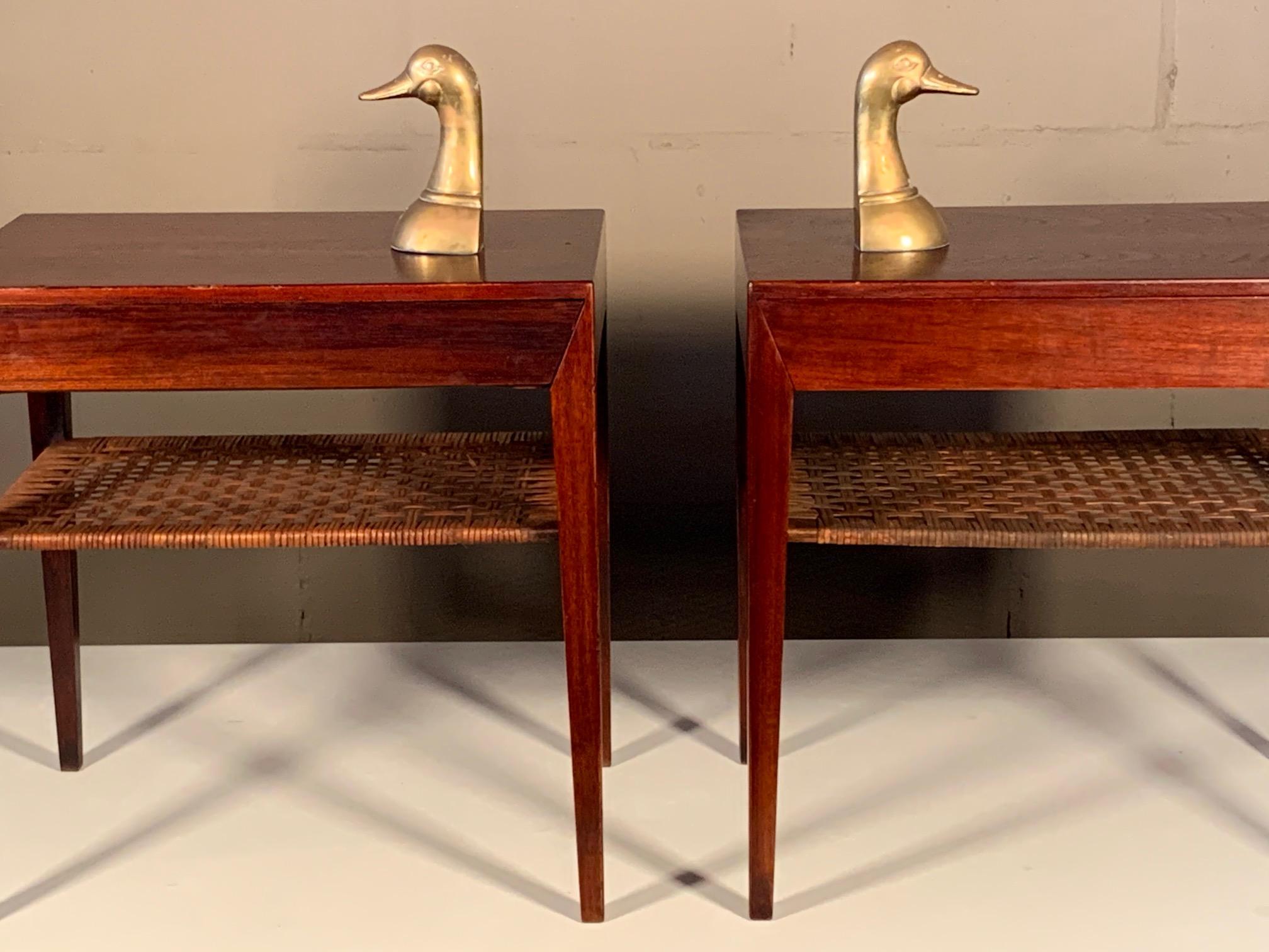 Pair of Severin Hansen for Haslev Nightstands 1