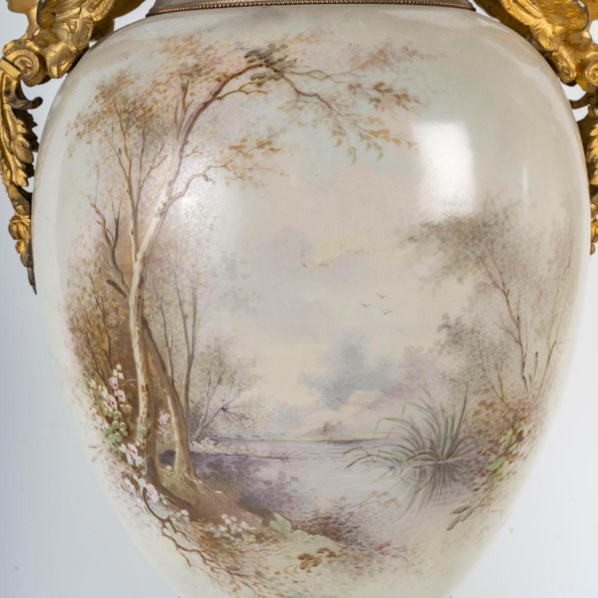 A Pair of Sèvres Porcelain Covered Vases, 19th Century, Napoleon III Period. 2