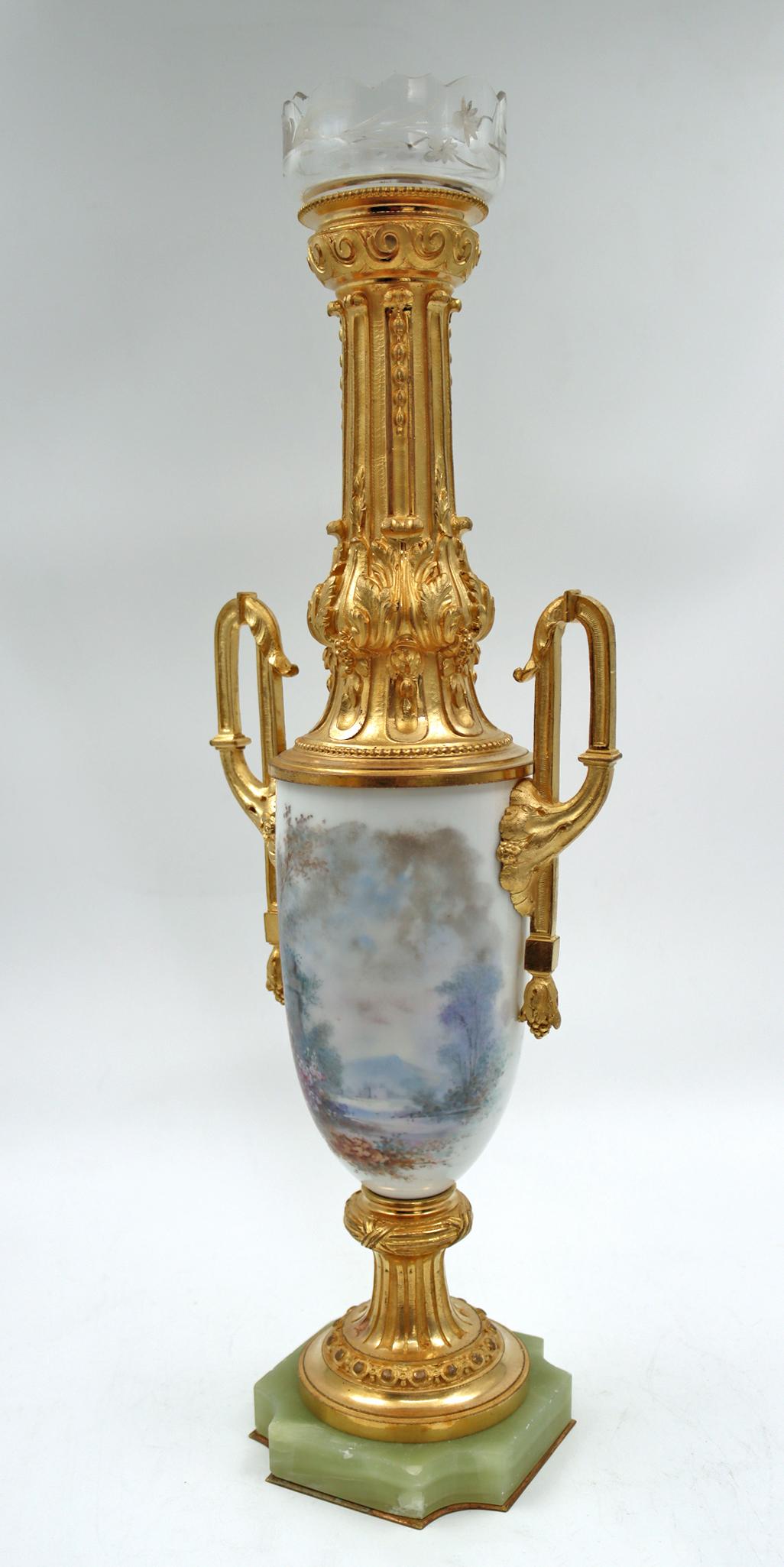 Pair of Sèvres Porcelain Vases, 19th Century 1