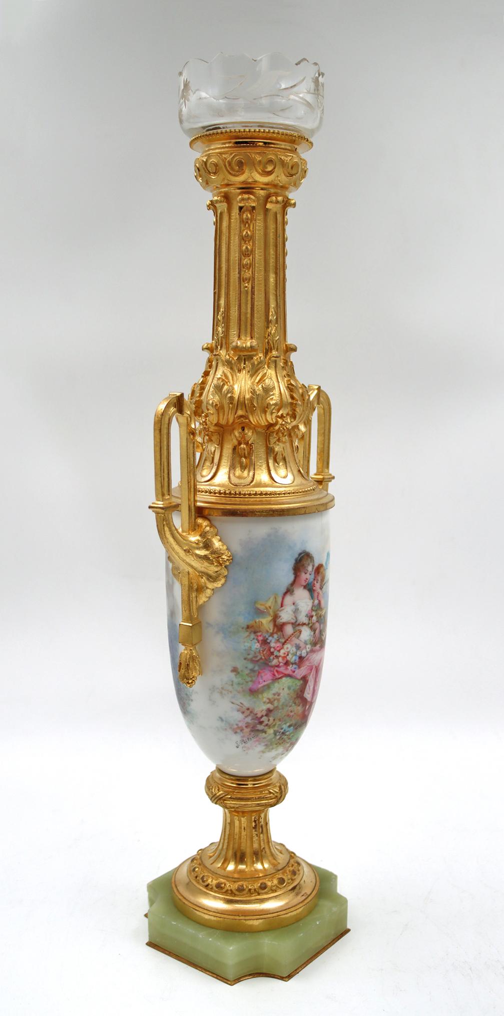 Pair of Sèvres Porcelain Vases, 19th Century 2