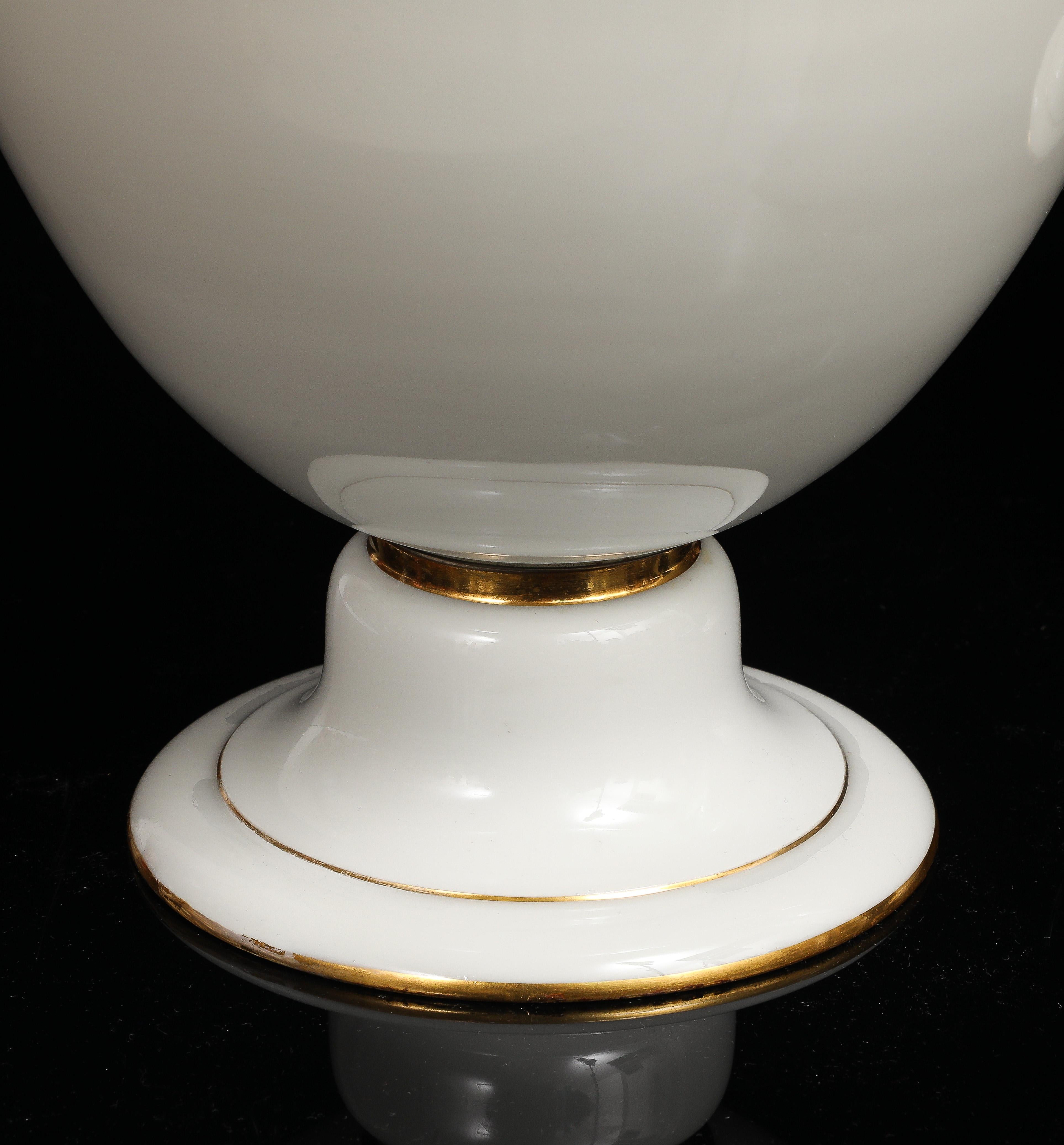 A Pair of Sevres Porcelain White Ground & 24K Gold vases w Lion Head Handles in vendita 7