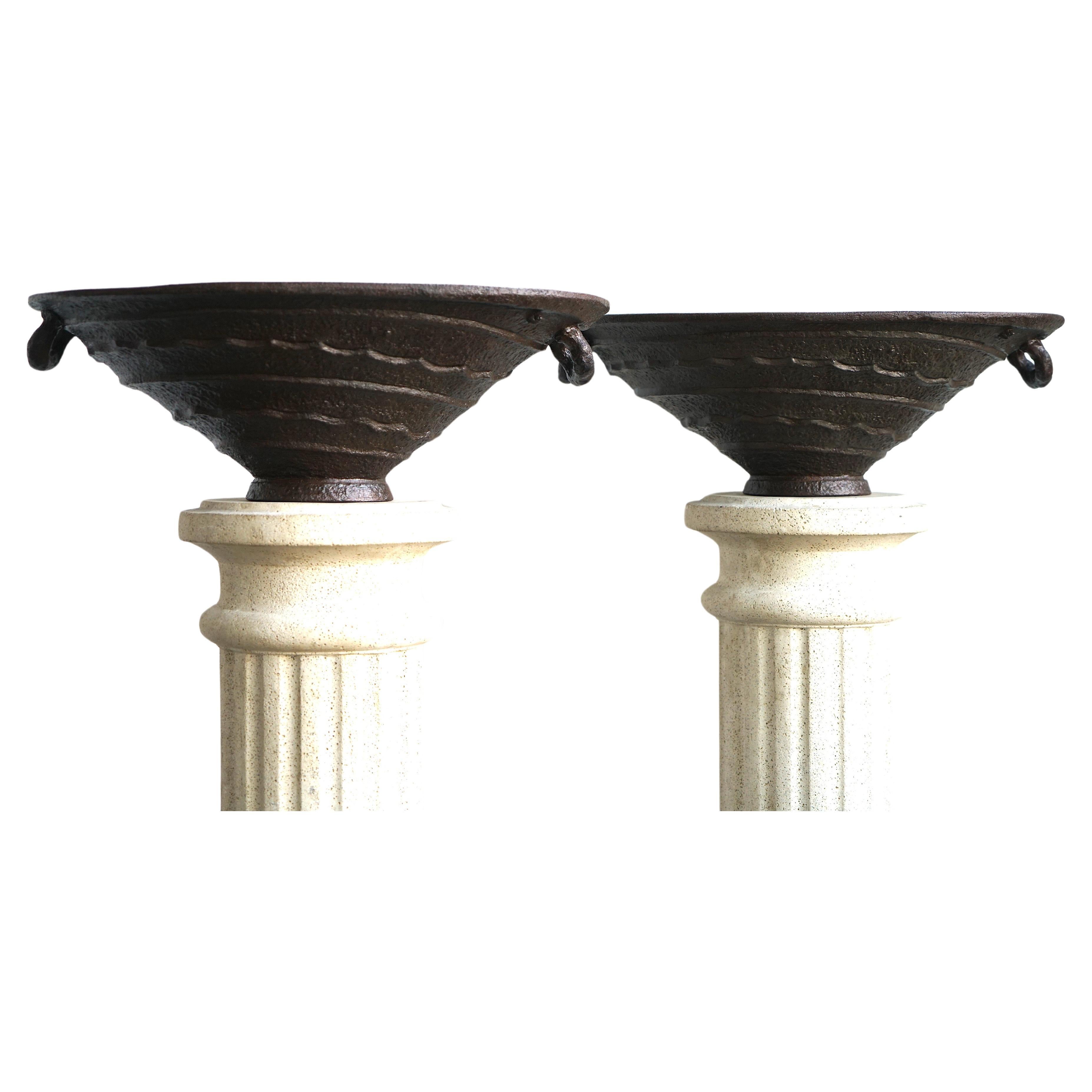 A pair of "Shell Urns" designed by Olof Hult For Sale