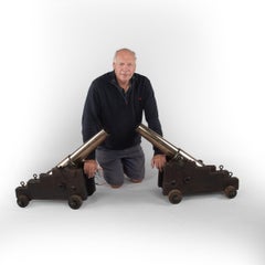 A pair of ships’ Bronze Cannon from the S. V. Jura 1875