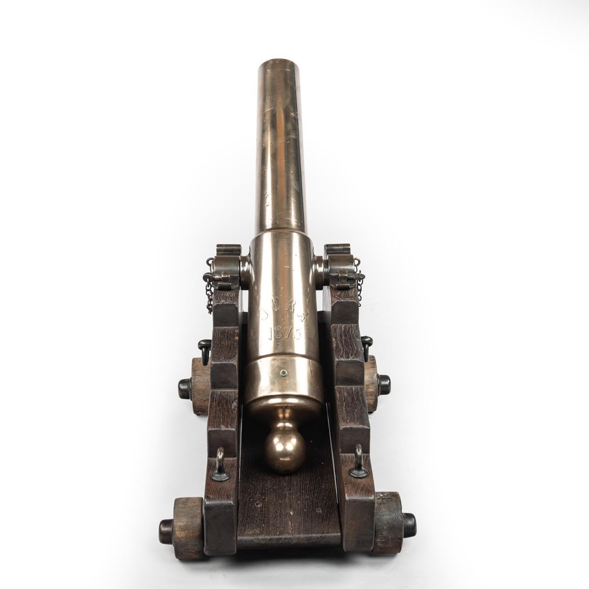 Bronze Paire de canons en bronze de navires provenant du S.V.I.I.S. 1875 en vente