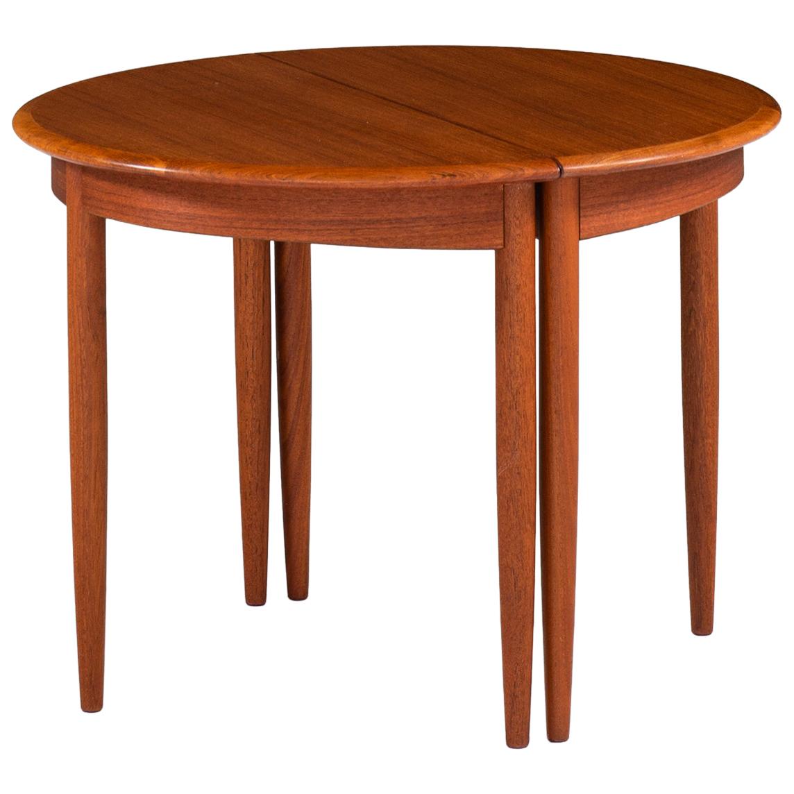 Pair of Side Tables in Teak Produced in Sweden