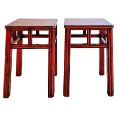 A pair of sidetables, Zhejiang, China late 19th century