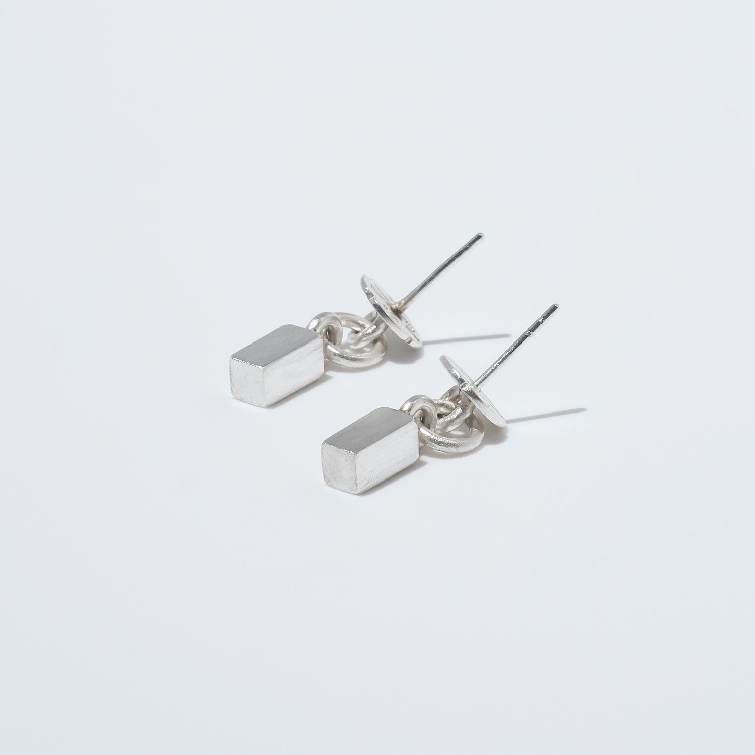 A pair of silver earrings by Wiwen Nilsson and made 1954. For Sale 10