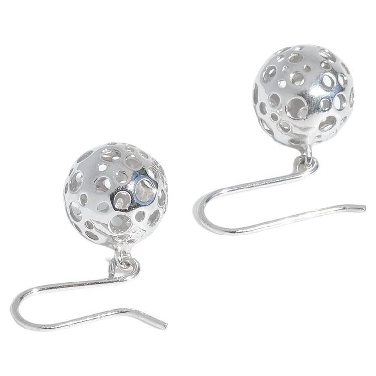 Midcentury Modernist silver "Ladybird" earrings by Liisa Vitali, Finand,  1970s For Sale at 1stDibs