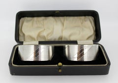 Pair of Silver Napkin Rings, C. T. Burrows & Sons, Birmingham, 1936