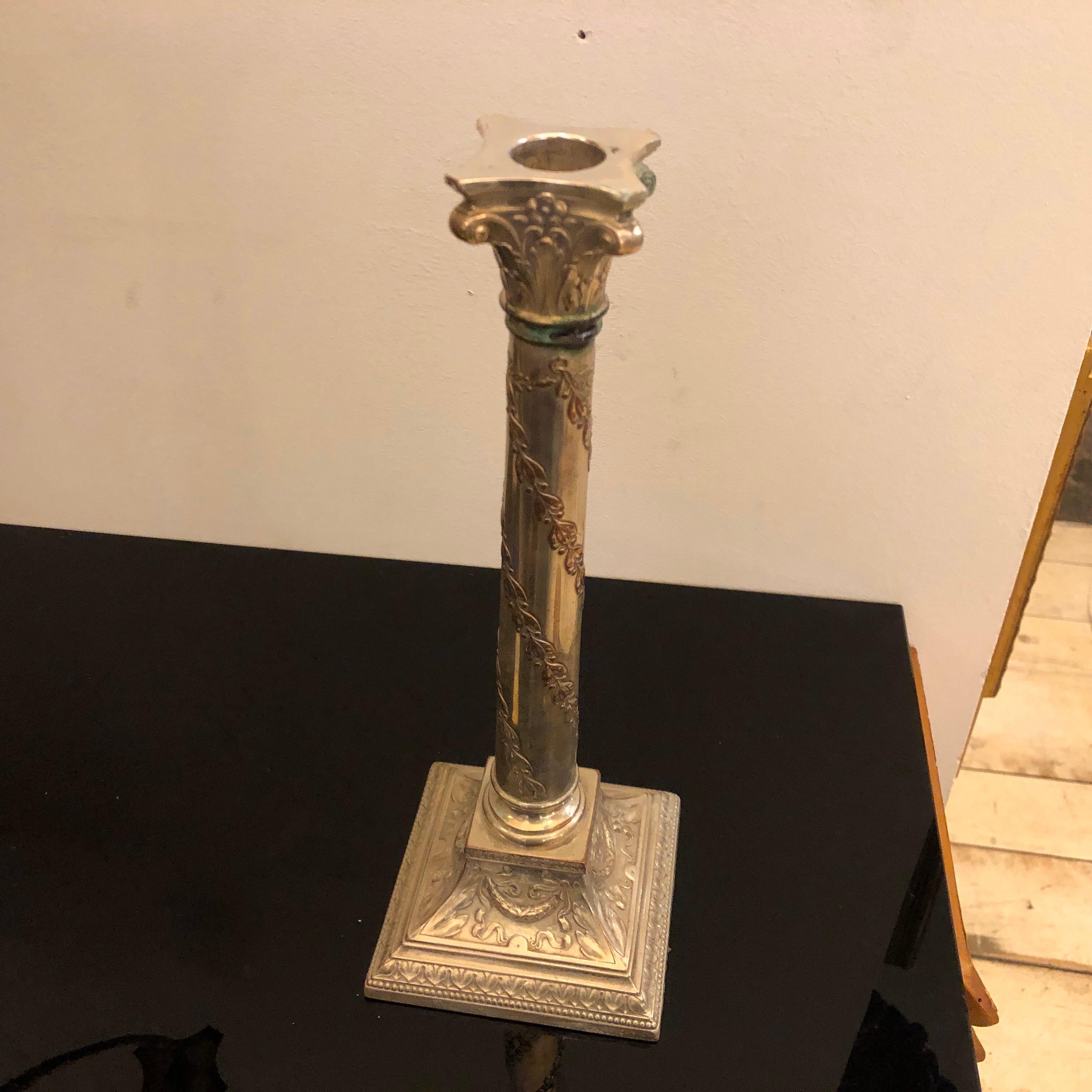 Early 20th Century Pair of Silver Plated Five Arms Candelabras by W.M.F. circa 1900