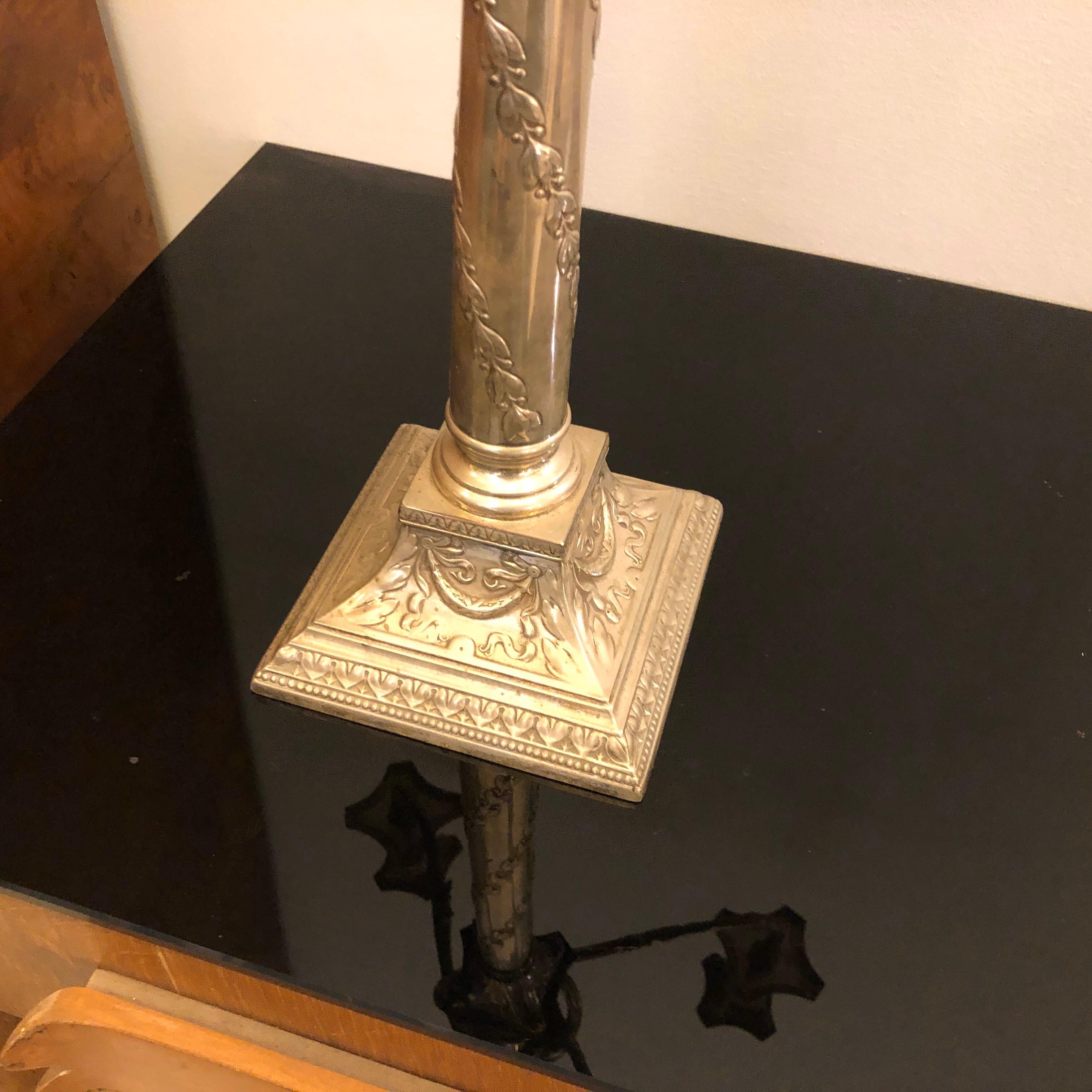 Pair of Silver Plated Five Arms Candelabras by W.M.F. circa 1900 3